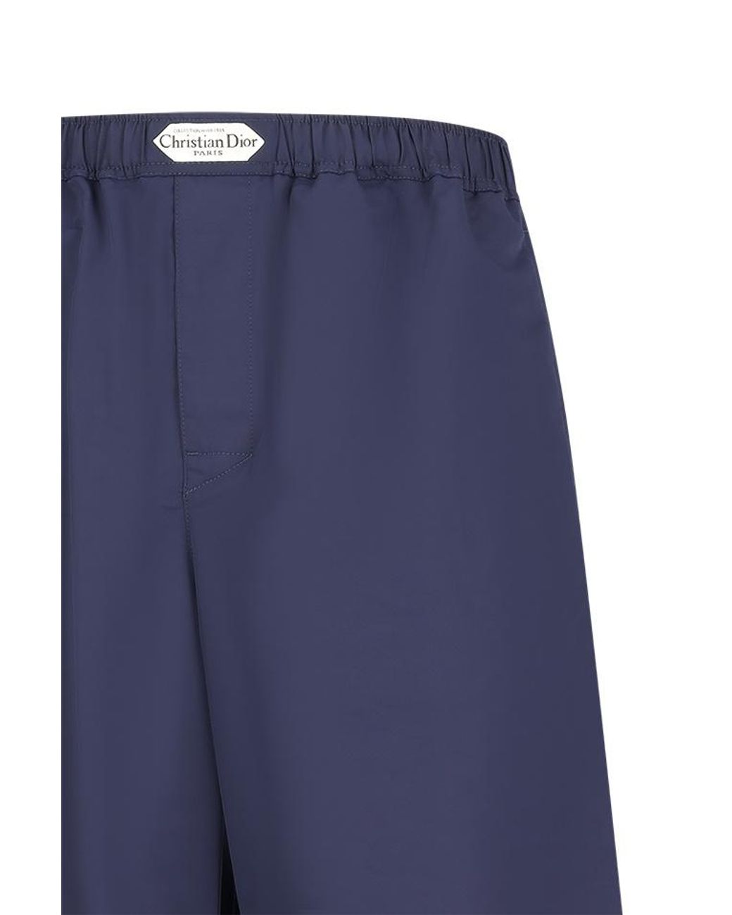 Dior Blue Elastic Waist Casual Pants for men