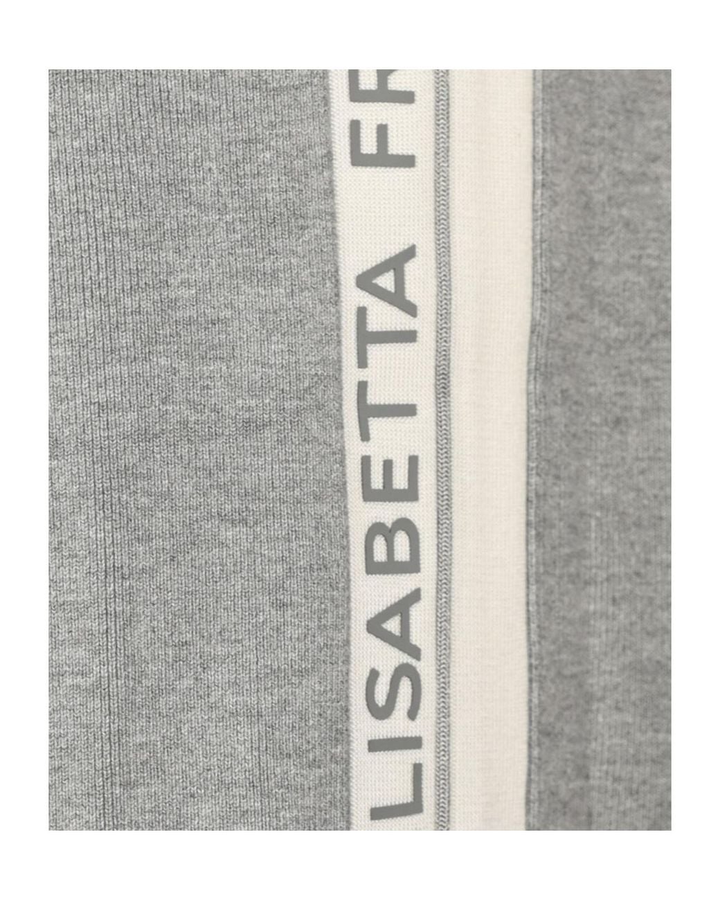 Elisabetta Franchi Gray Drawstring Knit Trousers