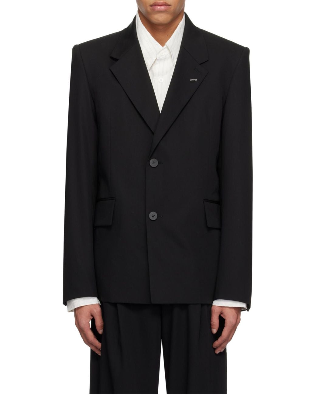 Wooyoungmi Black Wool Blazer Jacket for men