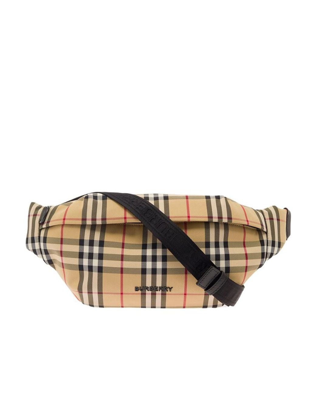 Burberry Multicolor Checked Sonny Belt Bag for men