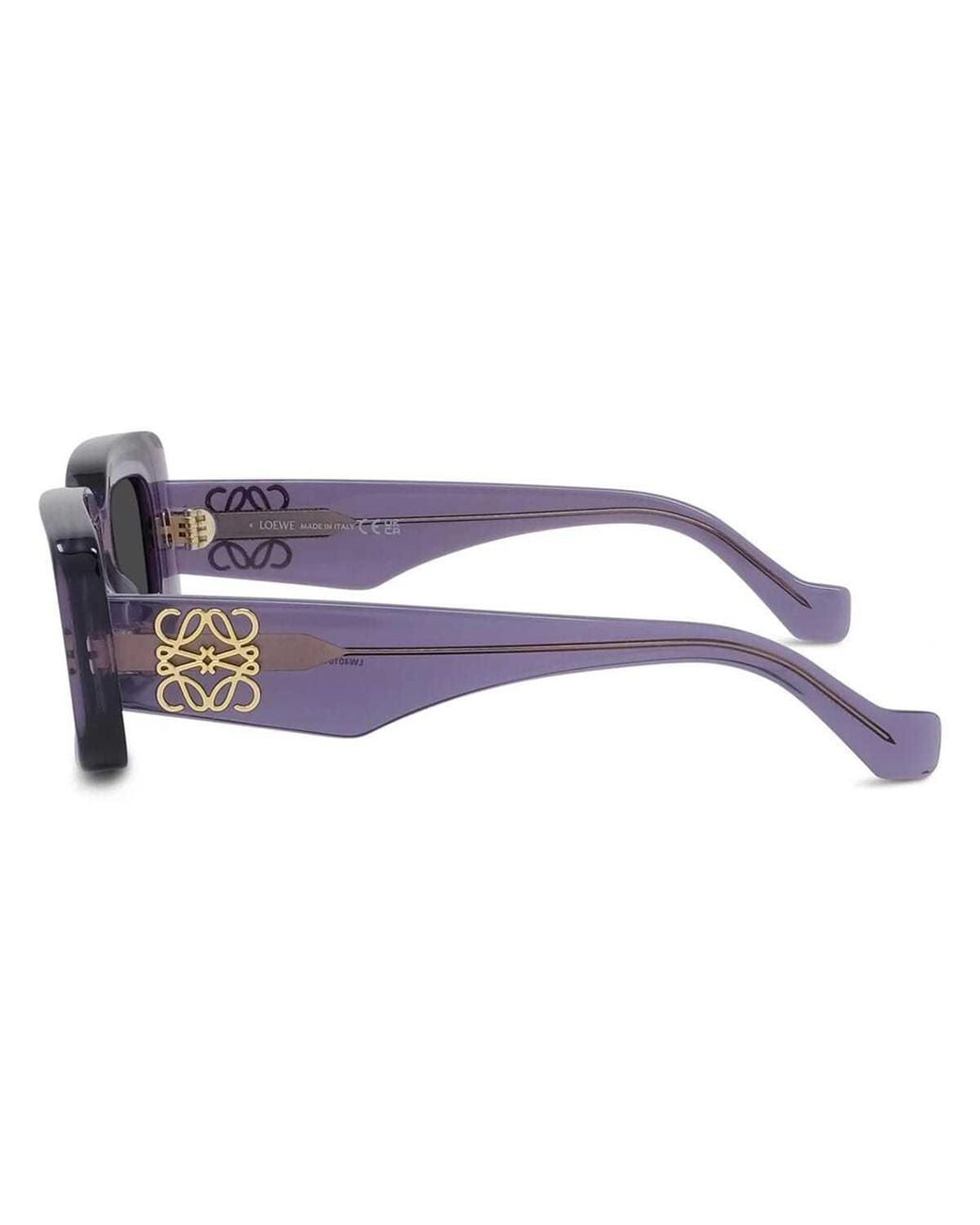 Loewe Black Rectangular Frame Sunglasses