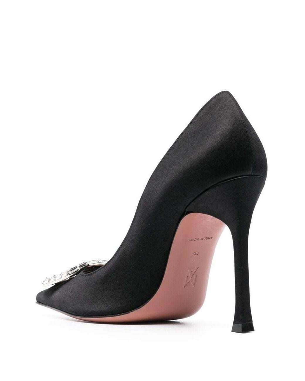 AMINA MUADDI Blue Camelia Crystal-Embellished 105Mm Pumps