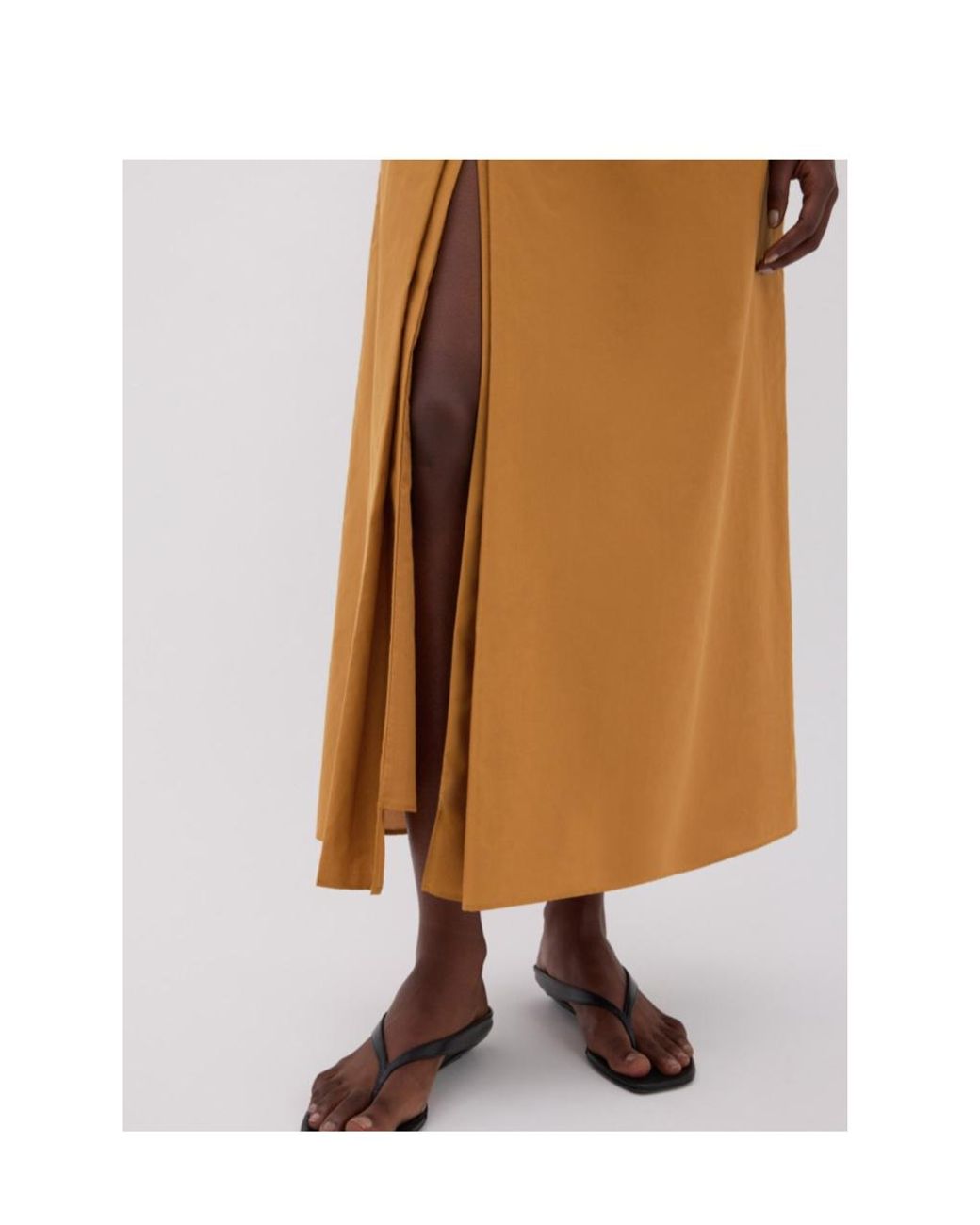 Loulou de Saison Brown Carmen Midi Skirt