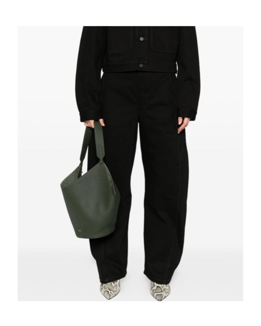 Lemaire Black Belted Jeans
