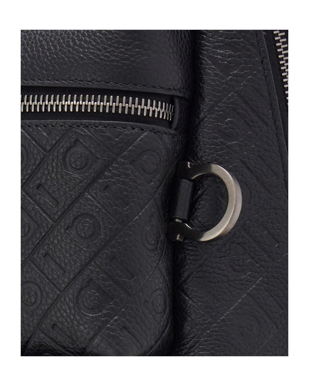 Ferragamo Black Ferragamo Monogram Backpack for men