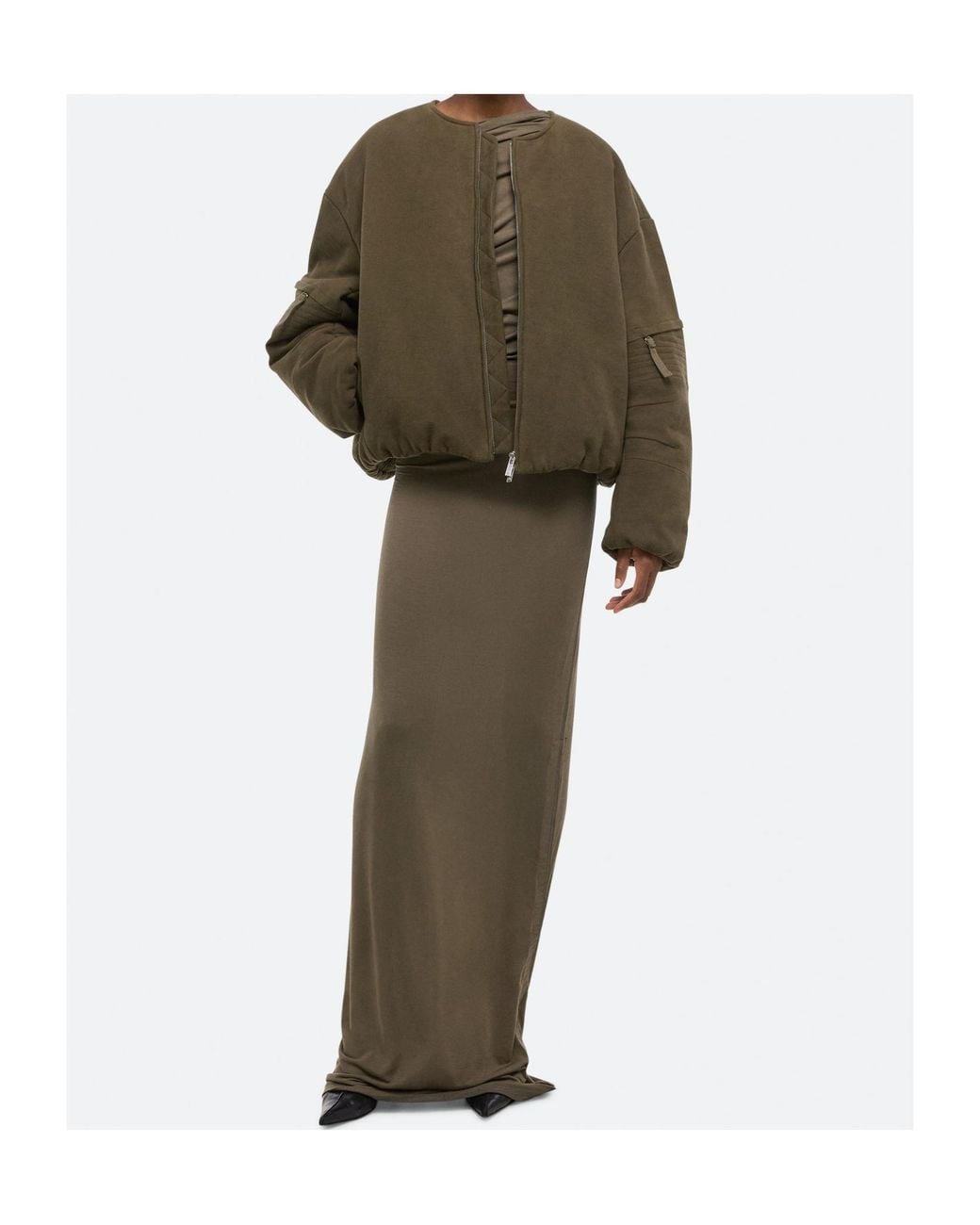Helmut Lang Green Pocket Padded Jacket