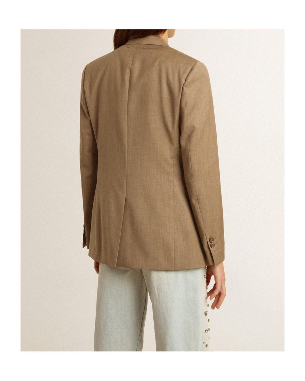 Golden Goose Deluxe Brand Brown Single-Breast Jacket