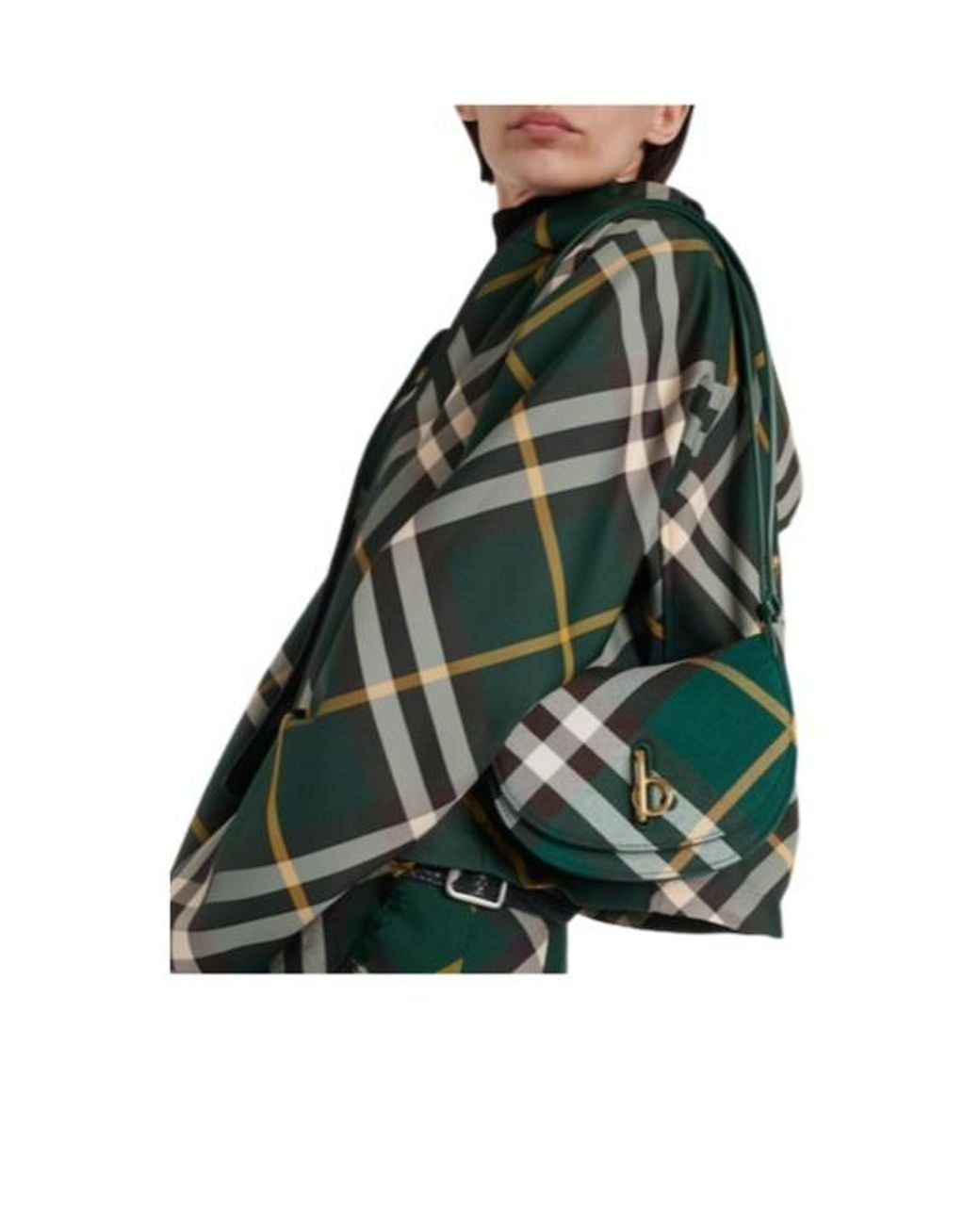 Burberry Green Classic Check Small Bag