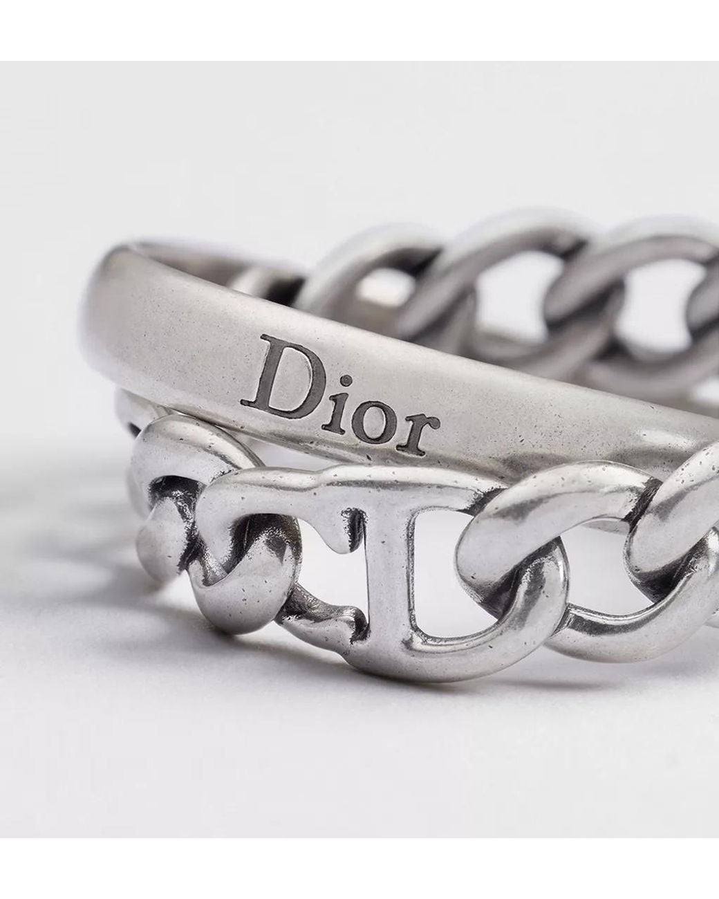 Dior White Stack Ring for men