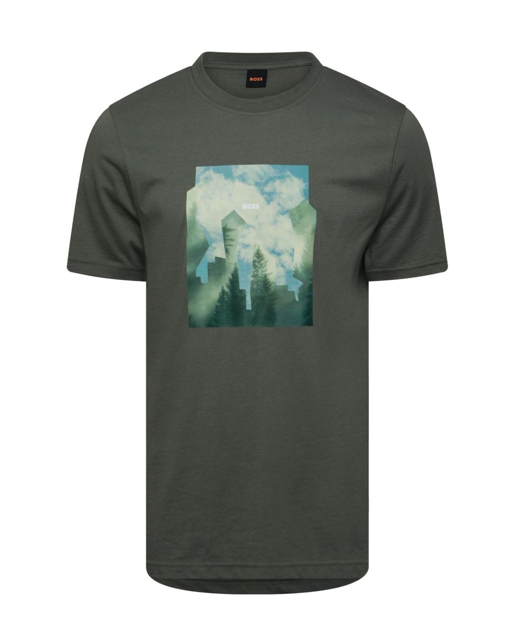 Boss Green Print T-Shirt for men