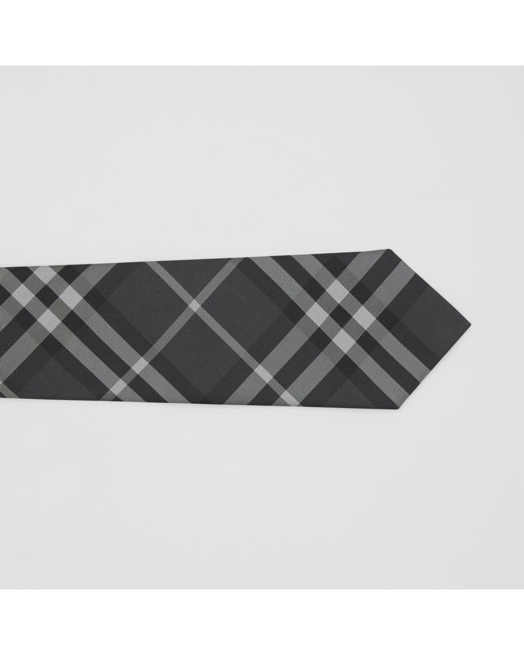 Burberry White Classic Cut Vintage Check Tie for men