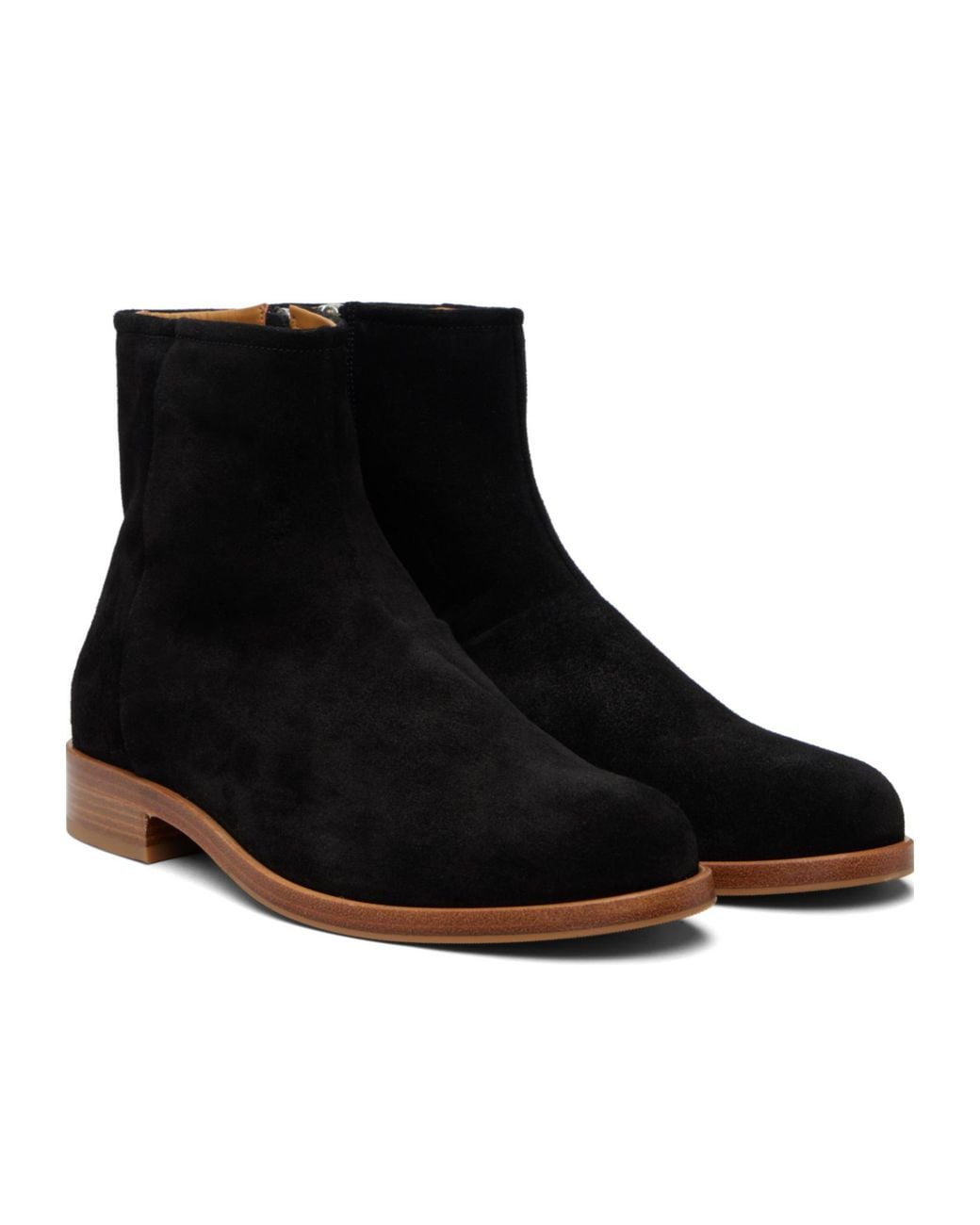 Common Projects Black Zipped Ankle Boots for men