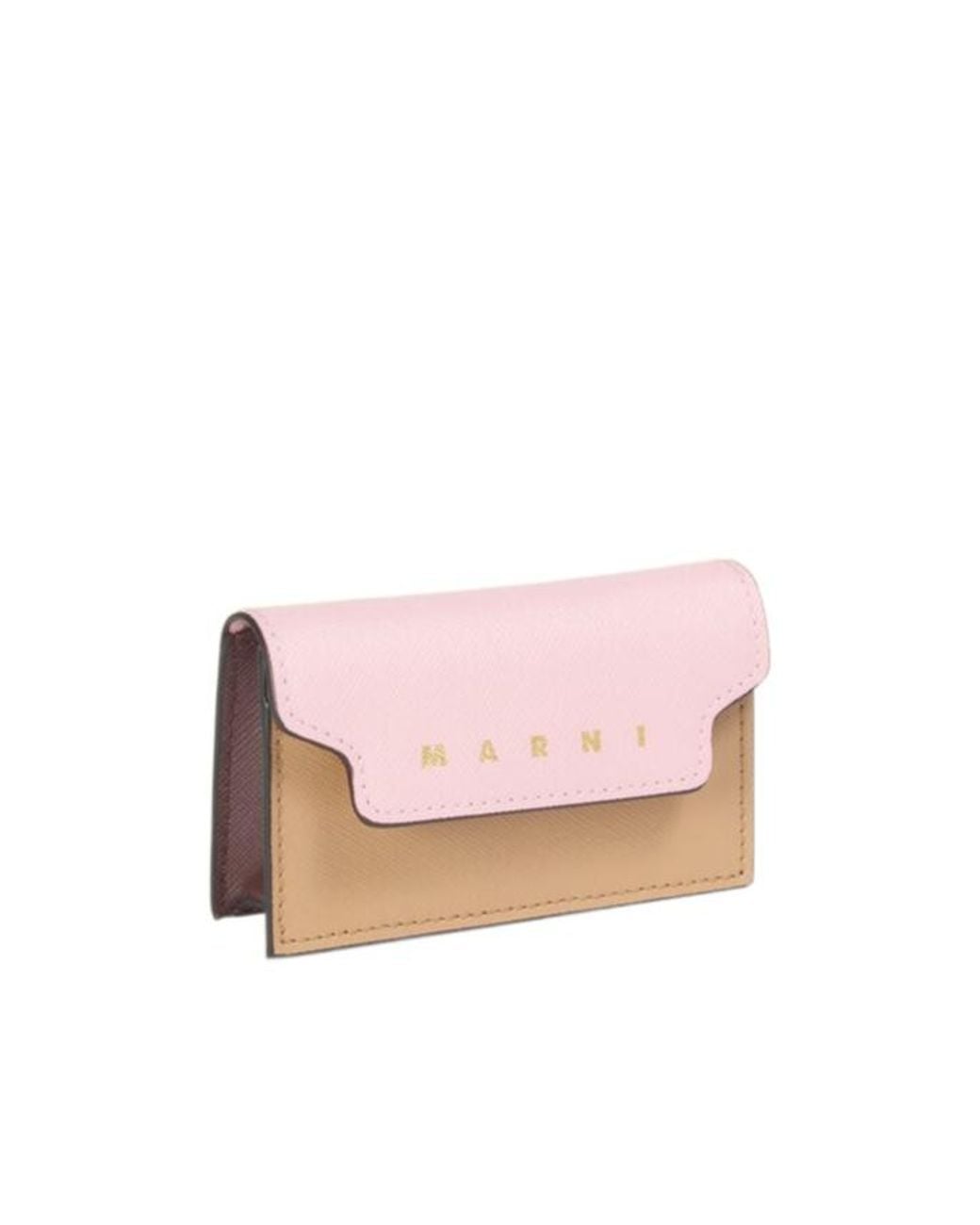 Marni Pink Logo Business Card Holder
