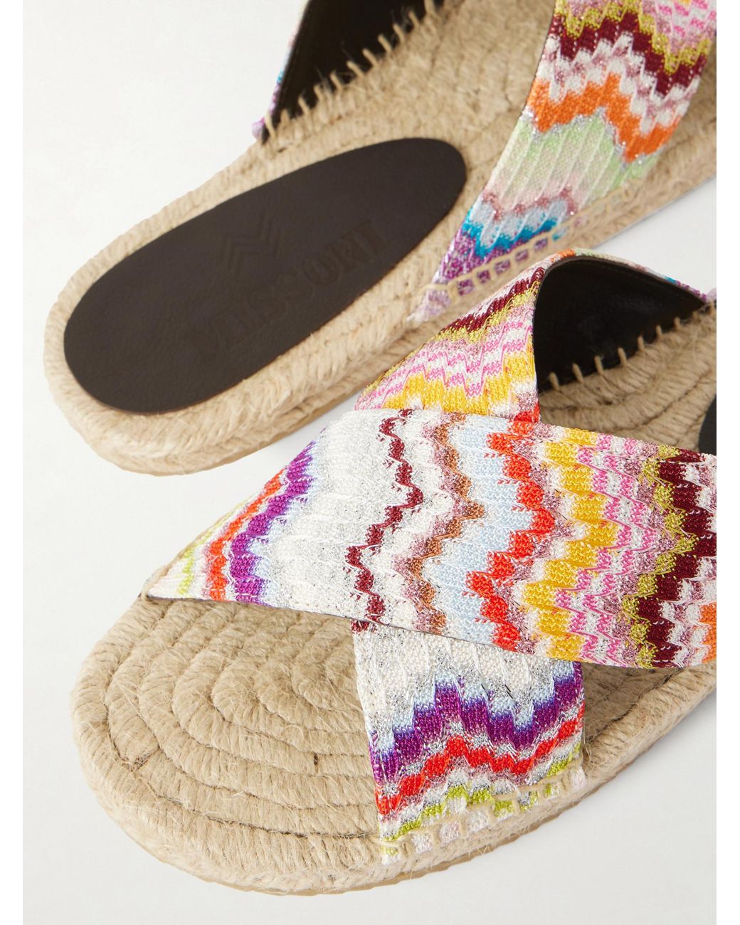 Missoni Multicolor Striped Woven Espadrilles