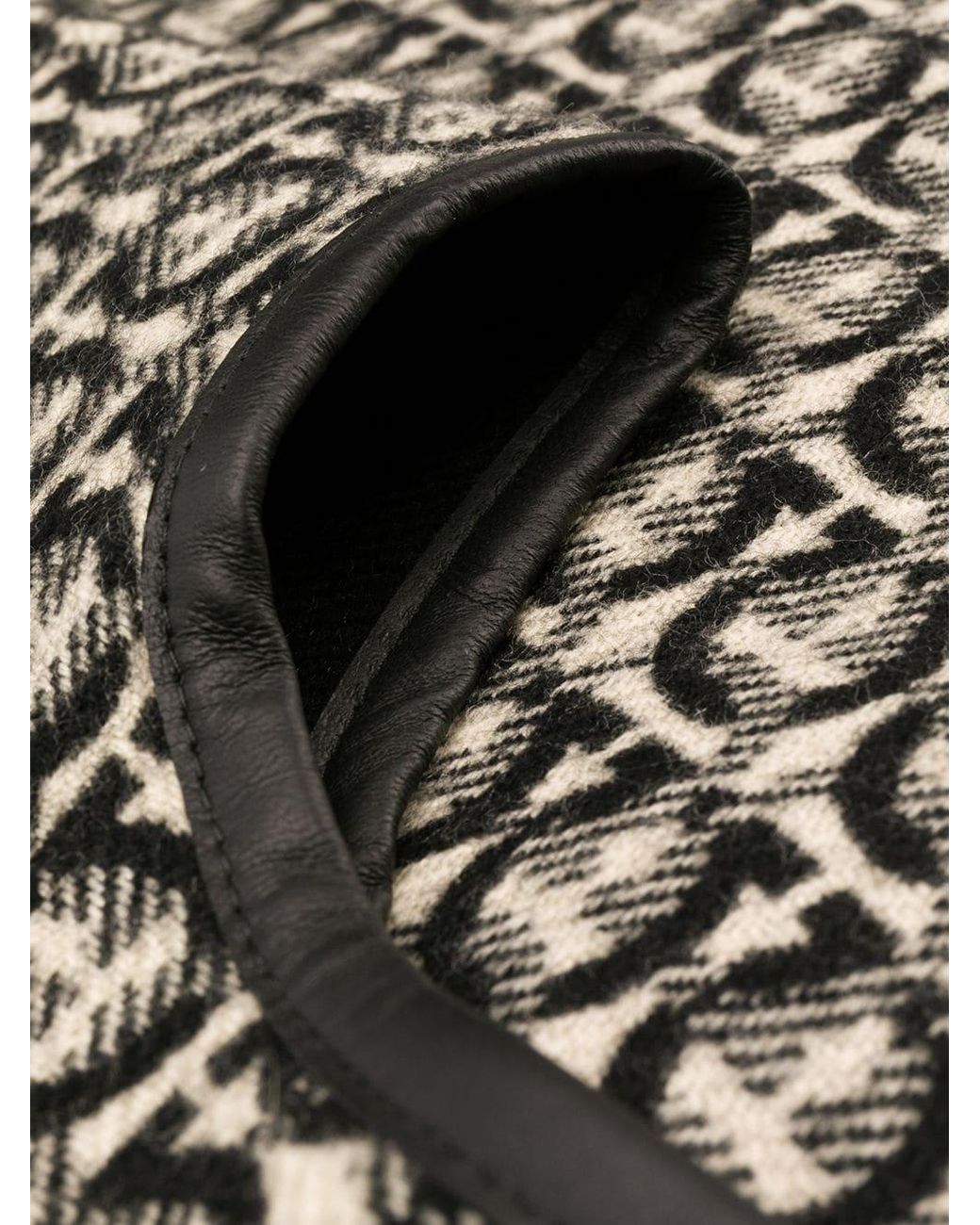 Ferragamo Black Ferragamo Gancini Reversible Knitted Cape