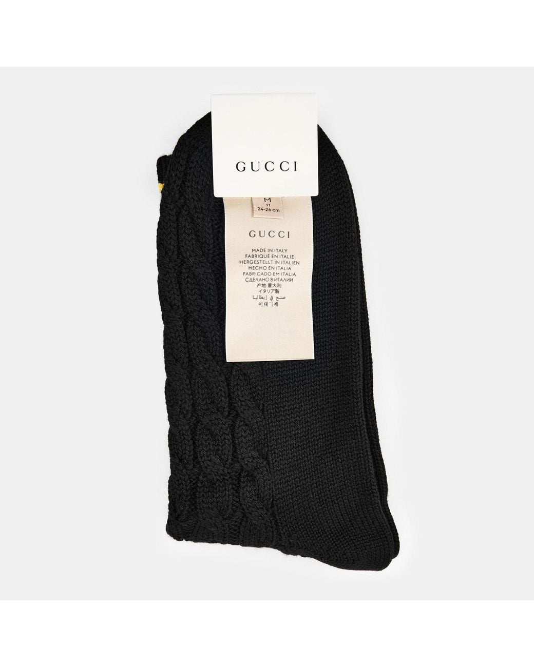 Gucci Black Logo Socks