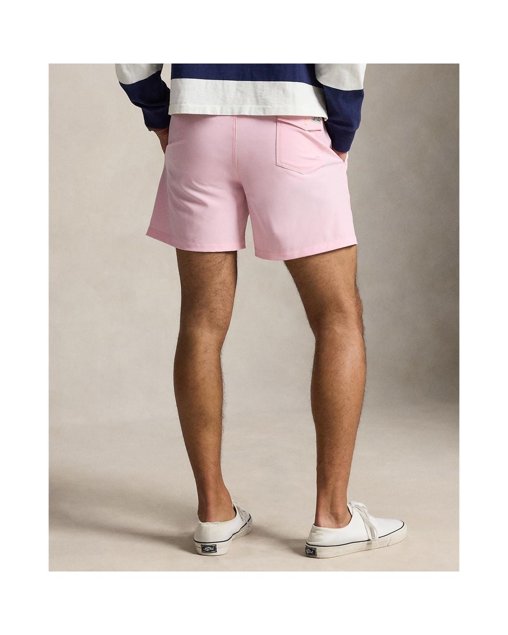 Polo Ralph Lauren Pink Classic Quick-Dry Swim Trunks for men
