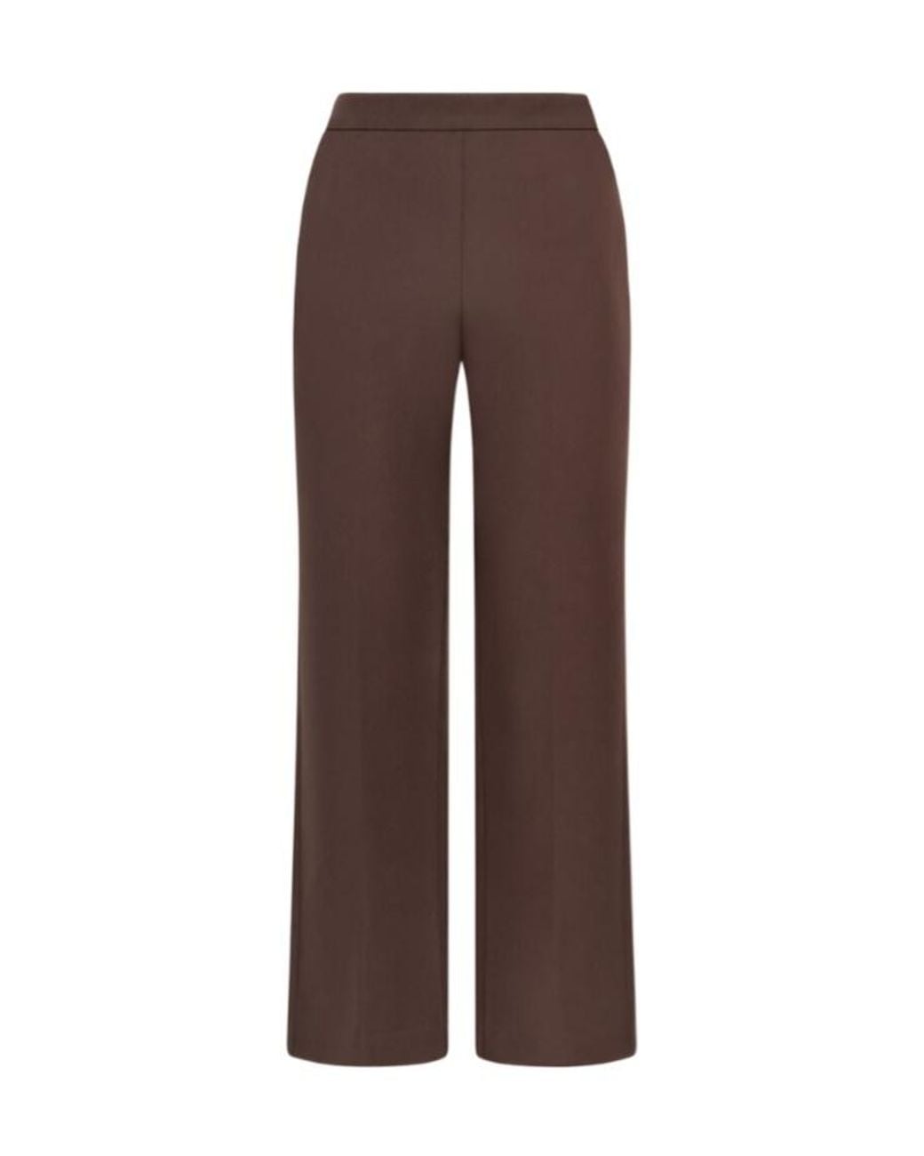 Maliparmi Brown Sleek Urban Cady Ankle-Length Bootcut Trousers