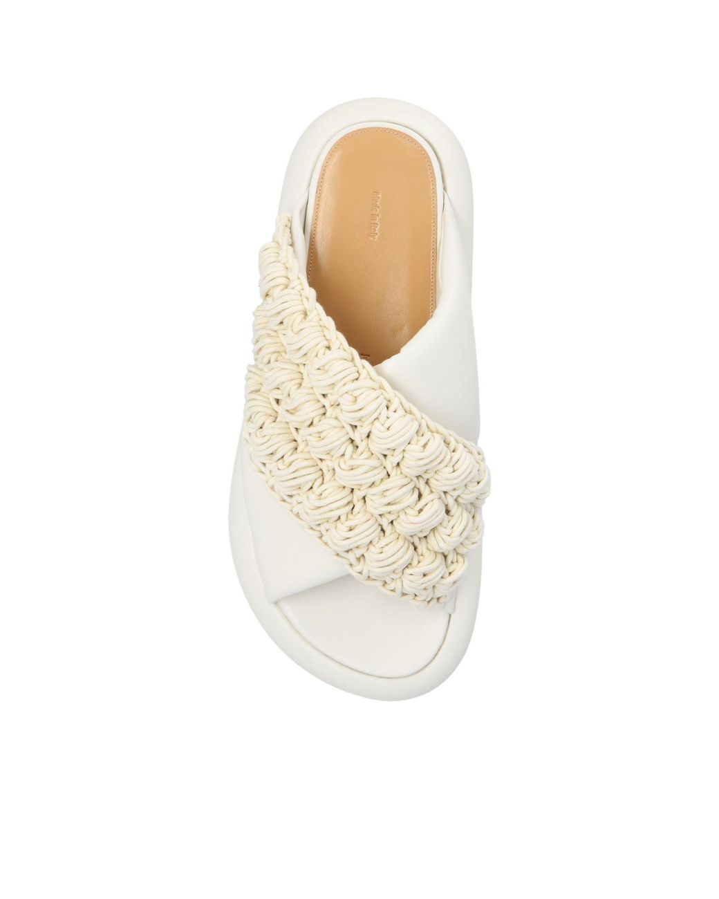 J.W. Anderson White Popcorn Platform Slides
