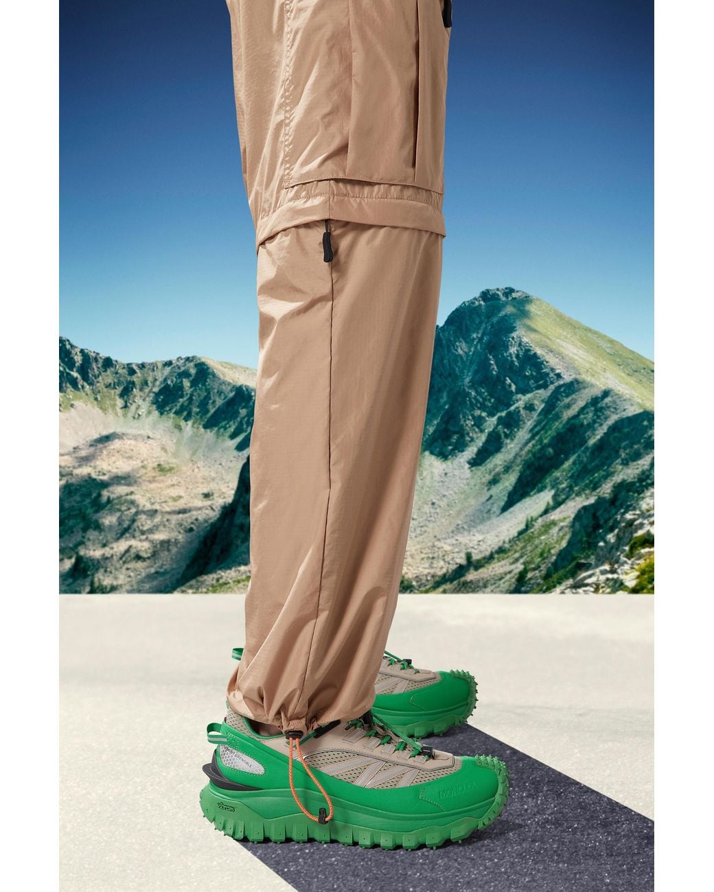 Moncler Natural Cargo Trousers for men