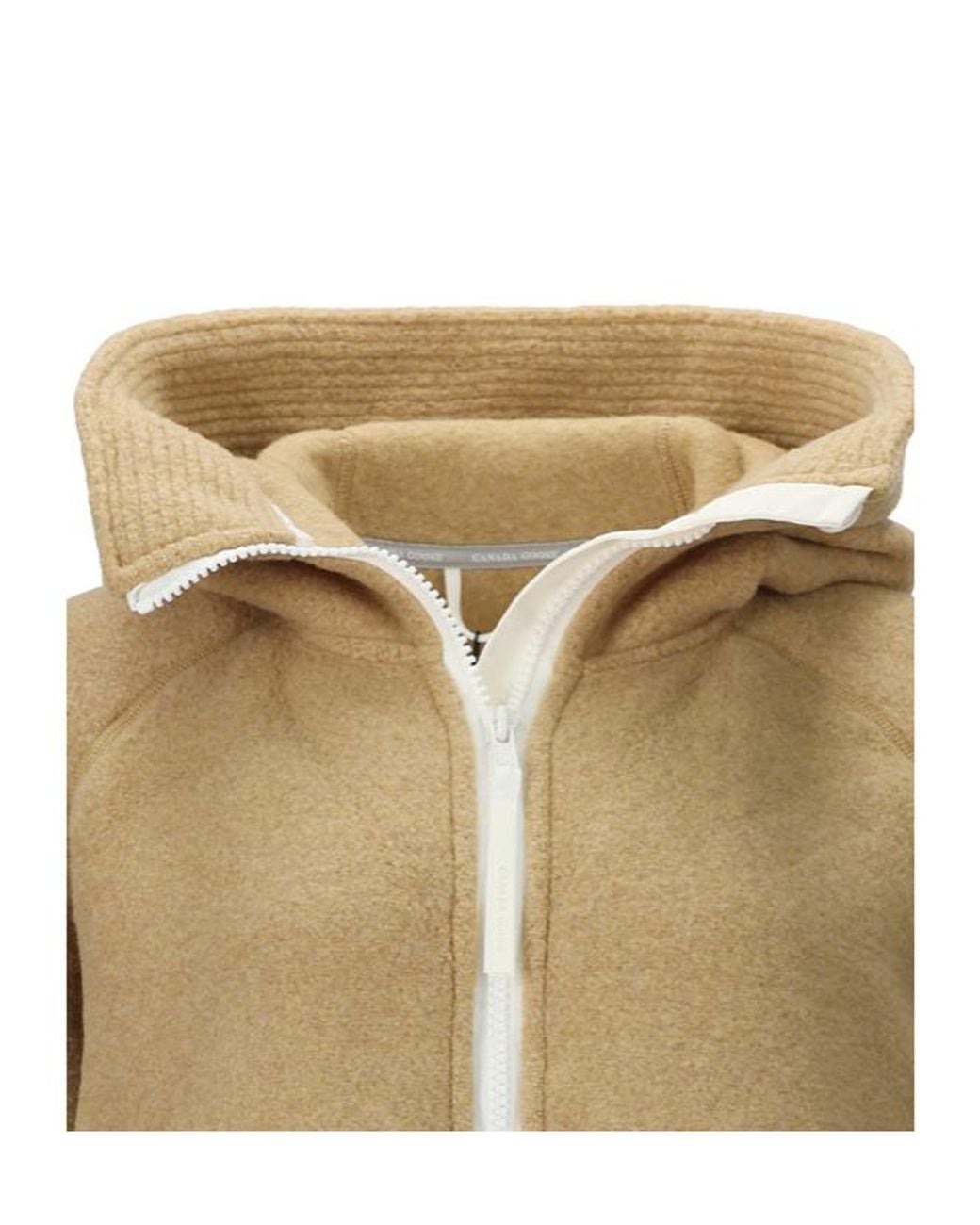 Canada Goose Natural Zip-Up Hooded Hoodie