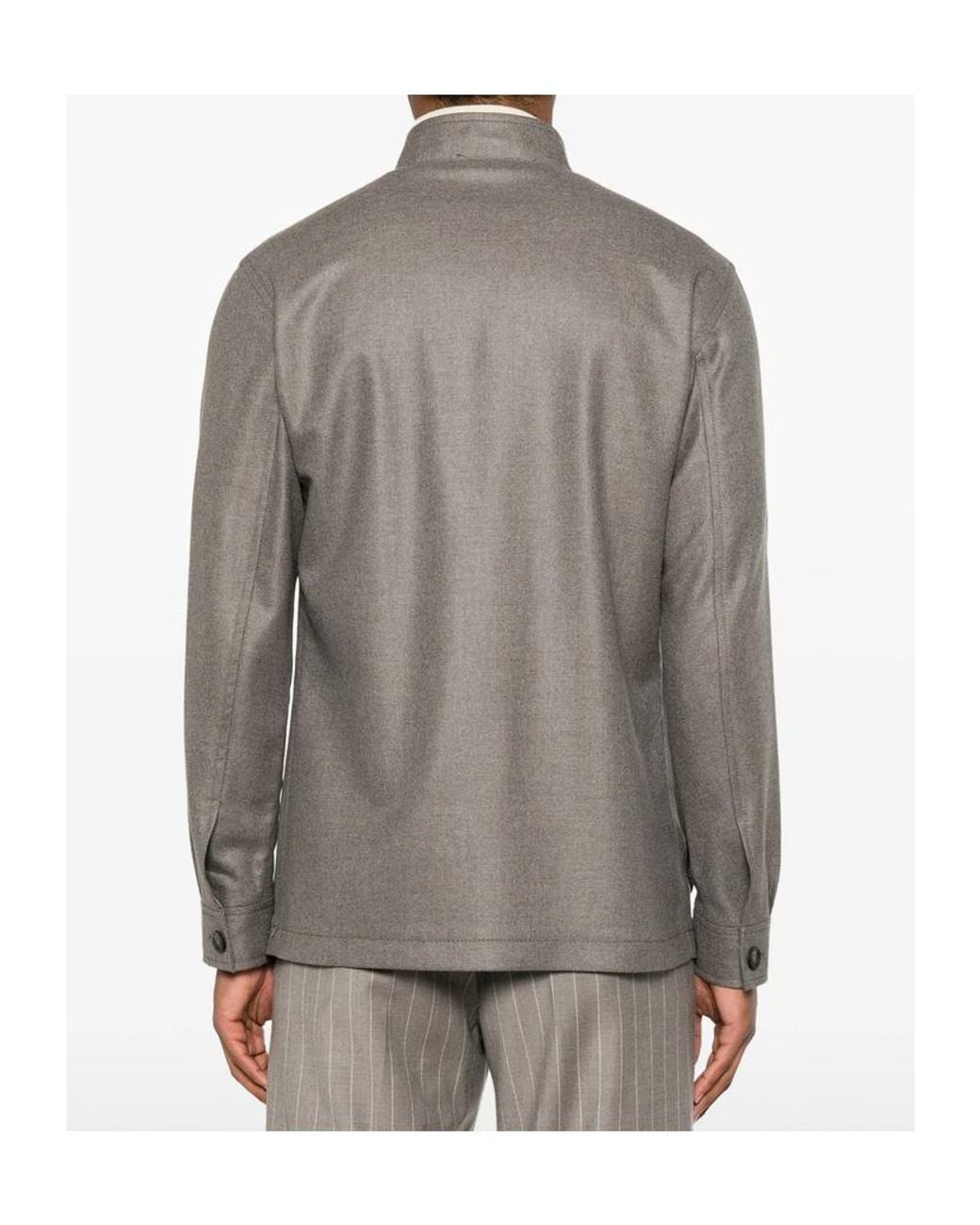 Tagliatore Gray Single-Breasted Casual Jacket for men