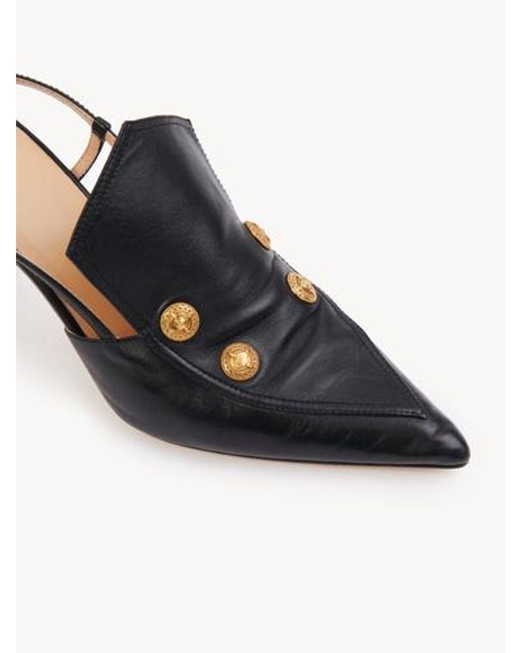 Chloé Multicolor Chloé Pointed-Toe Slingback Sandals