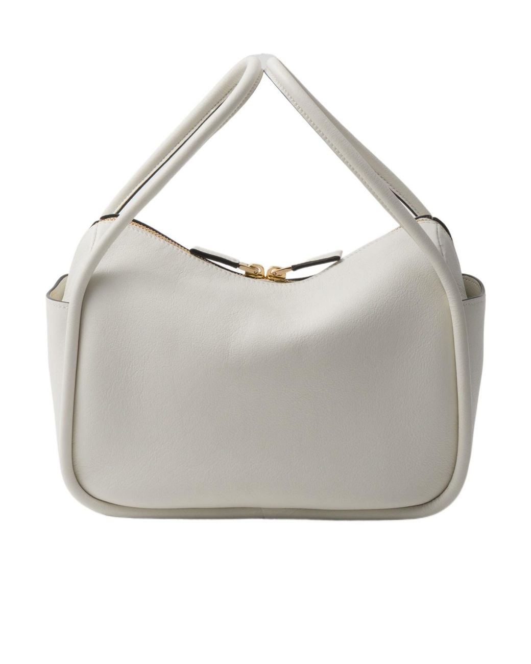 Prada Gray Darling Leather Handbag