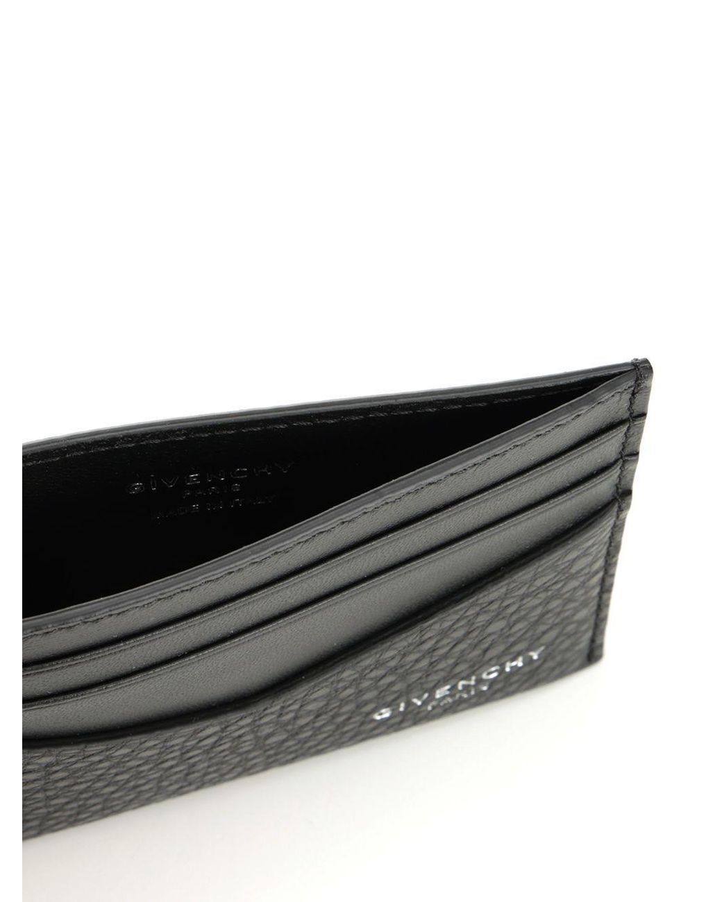 Givenchy Black Logo Printed Card Holder for men
