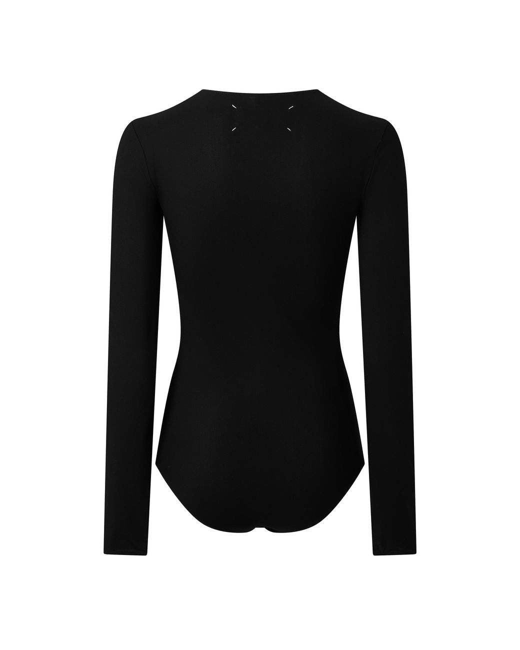 Maison Margiela Black Minimalist Longsleeve Bodysuit