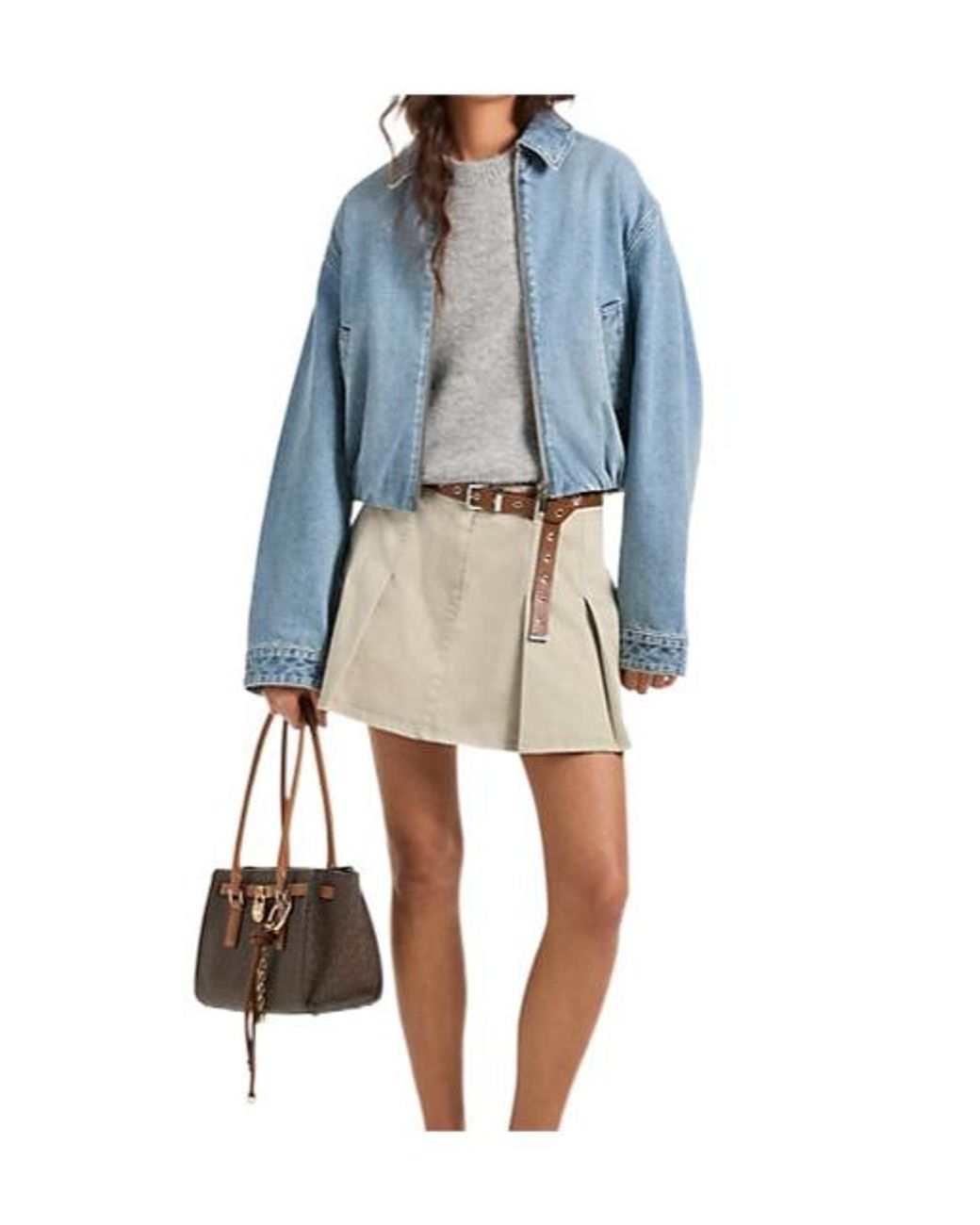 Michael Kors Blue Long-Sleeve Casual Jacket