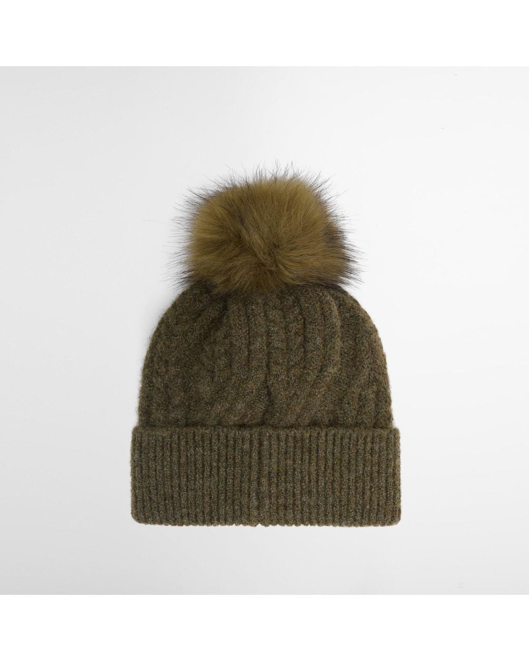 Barbour Green Knit Beanie