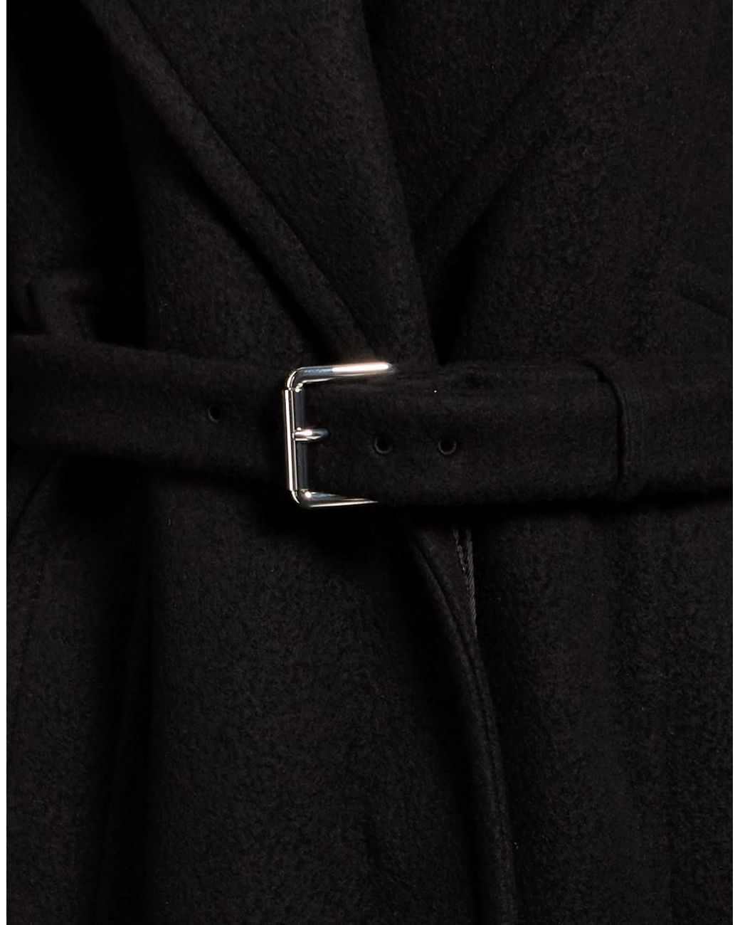 Sportmax Black Coat Virgin Wool