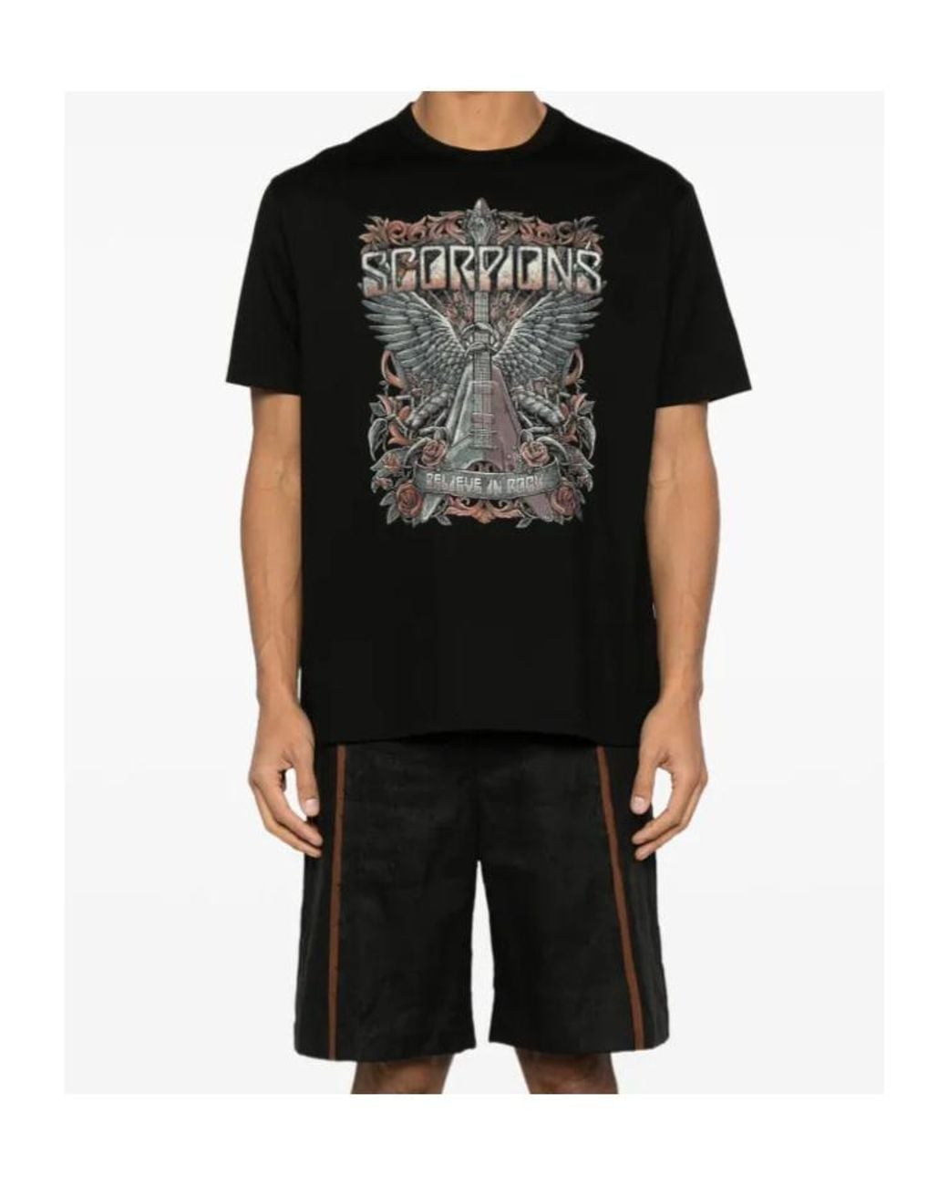 Junya Watanabe Black Classic Crew Neck T-Shirt for men