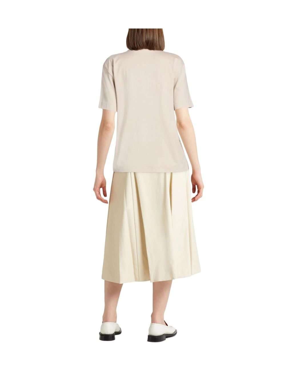 Brunello Cucinelli Natural Printed T-Shirt