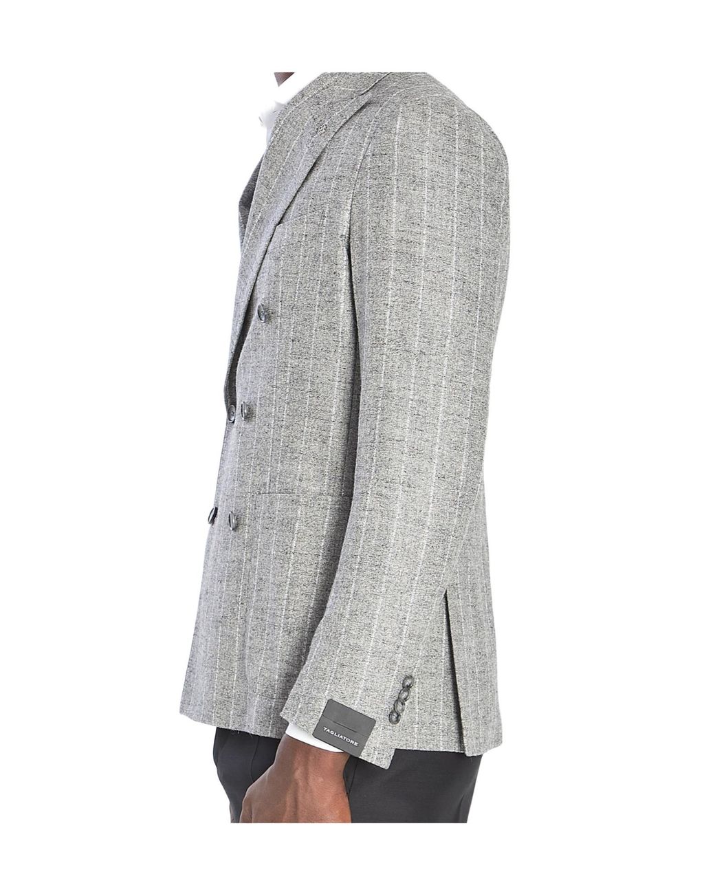 Tagliatore Gray Montecarlo Double-Breasted Tailored Blazer for men