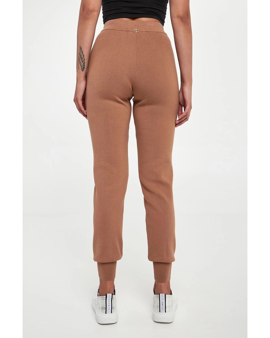 Twinset Multicolor Drawstring-Cuffed Trousers
