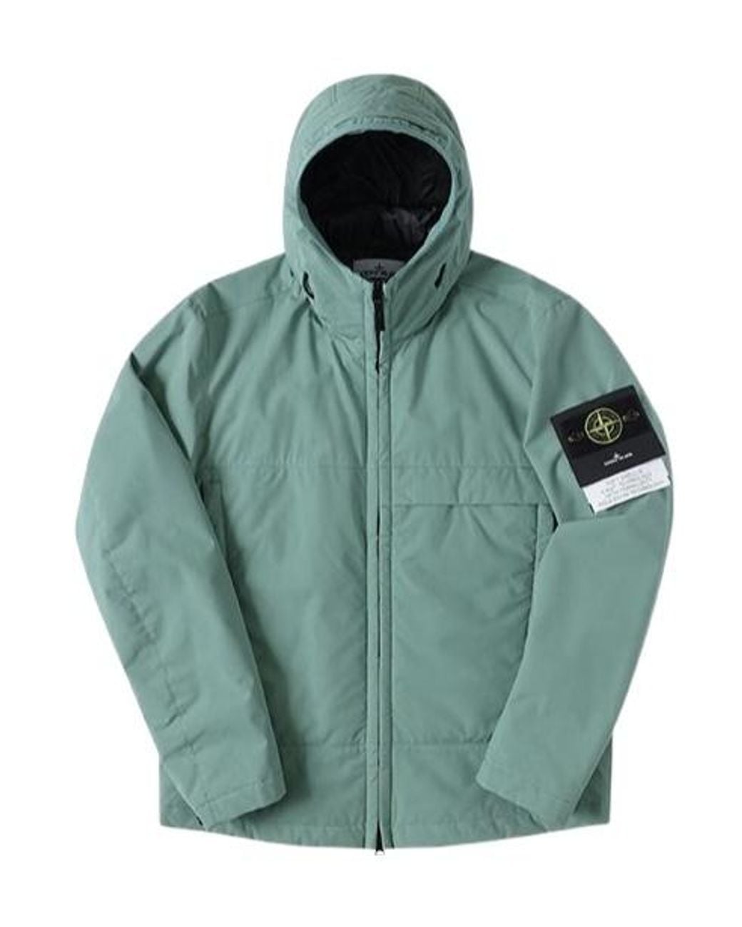 Stone Island Green Long-Sleeved Casual Jacket for men