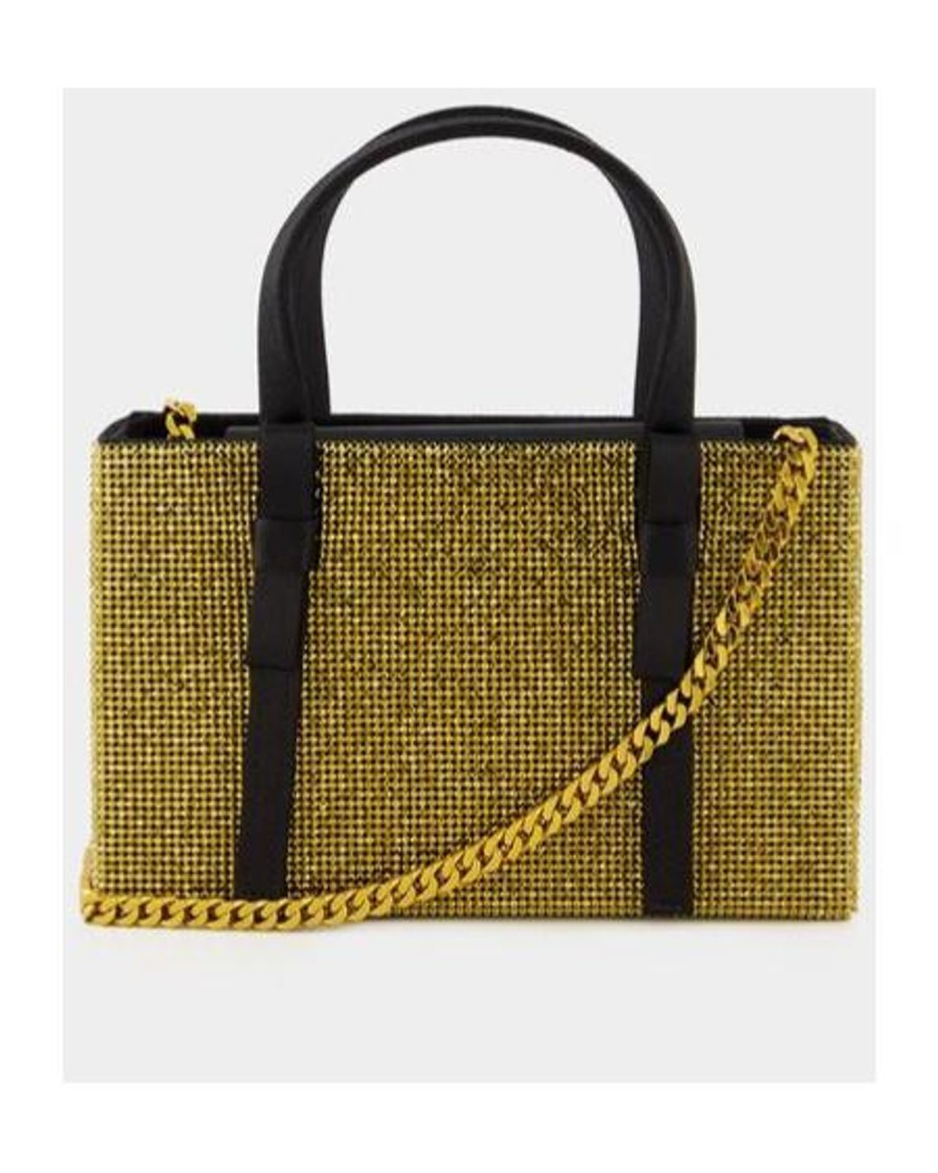 Kara Green Mesh Chain Tote Bag