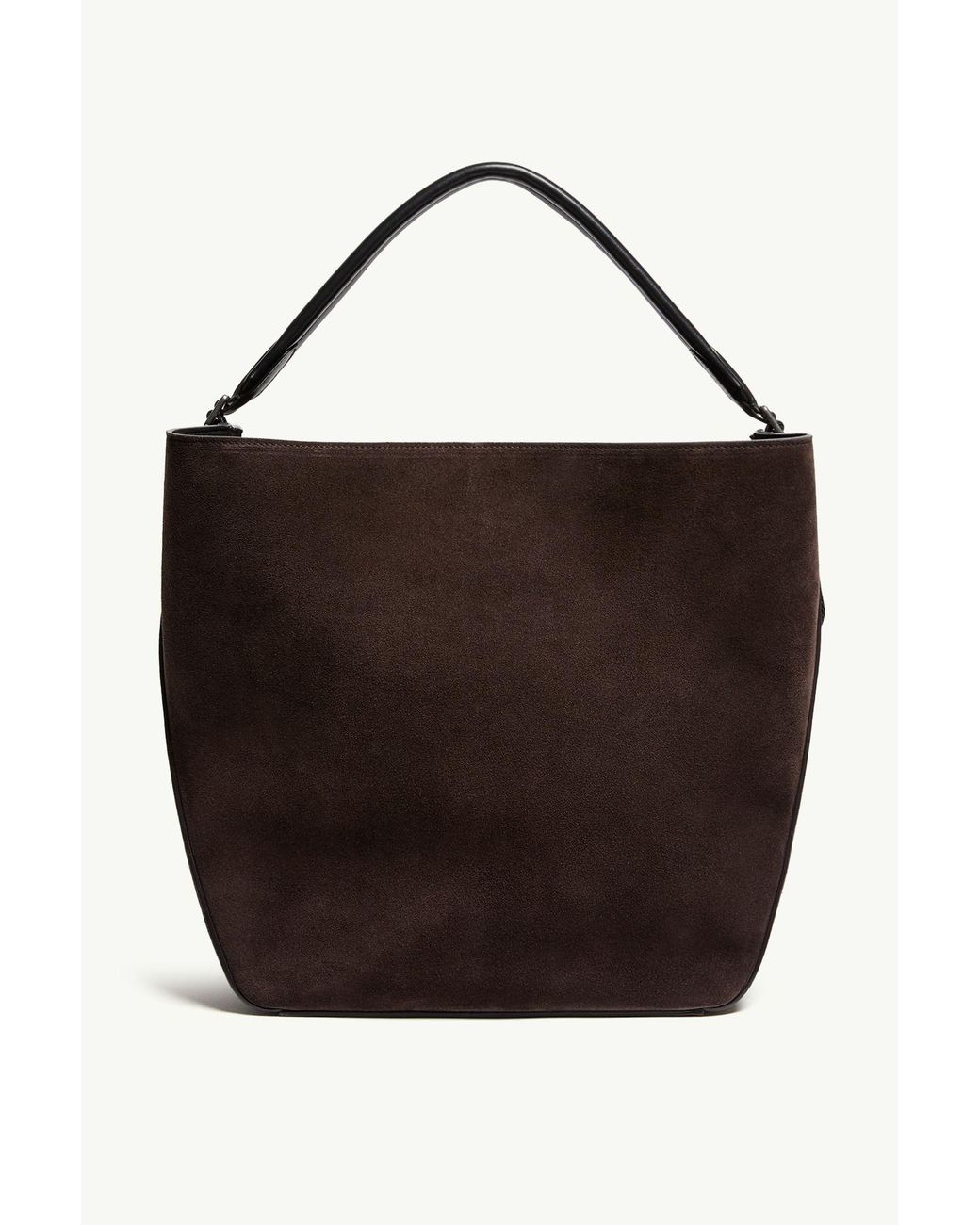 Moncler Black Carlo Suede Shoulder Bag