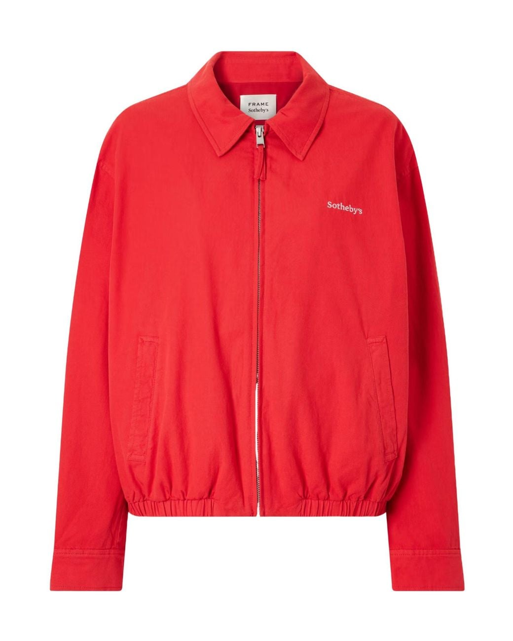 FRAME Red Cotton-Twill Jacket