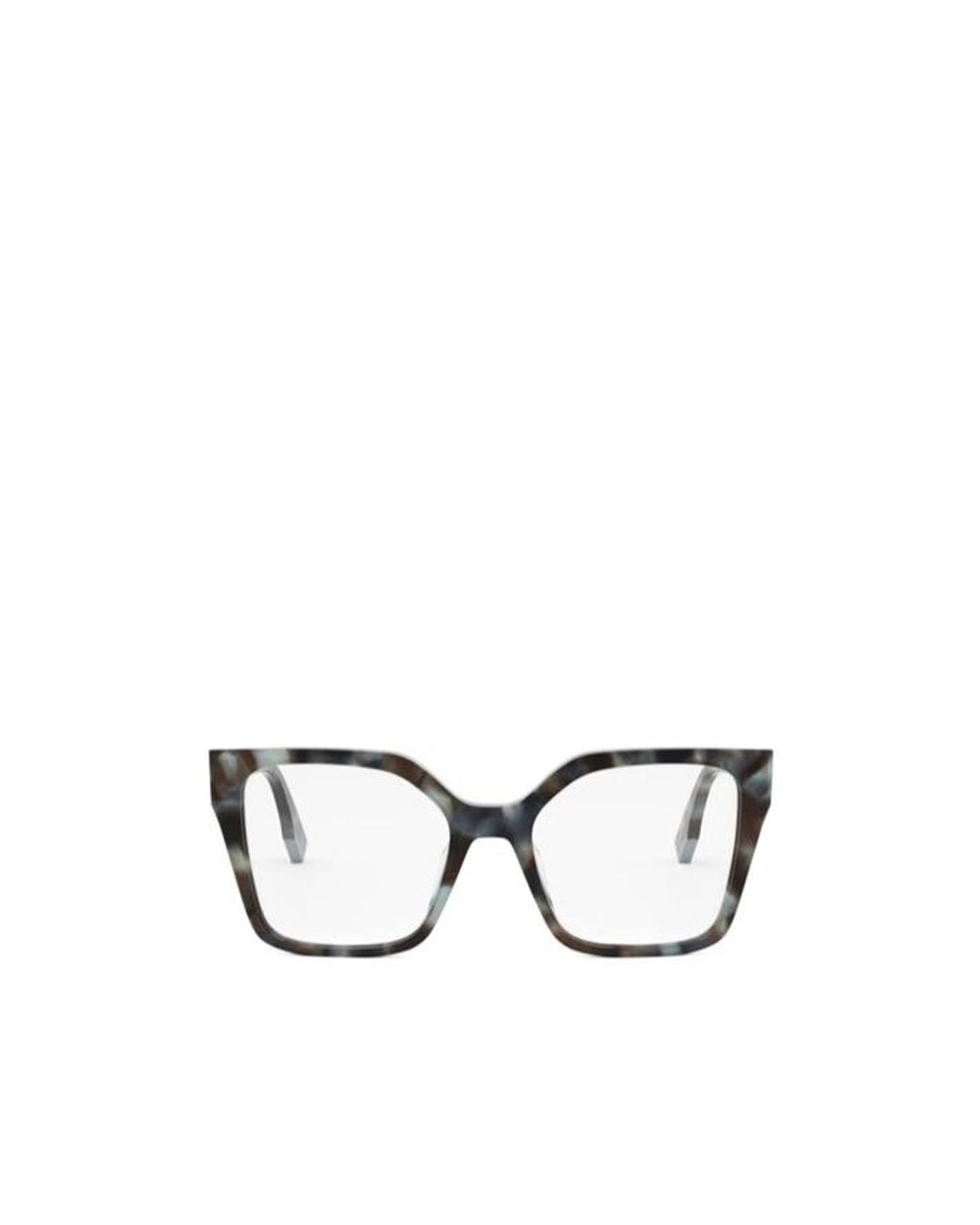Fendi White Eyewear Square Frame Glasses