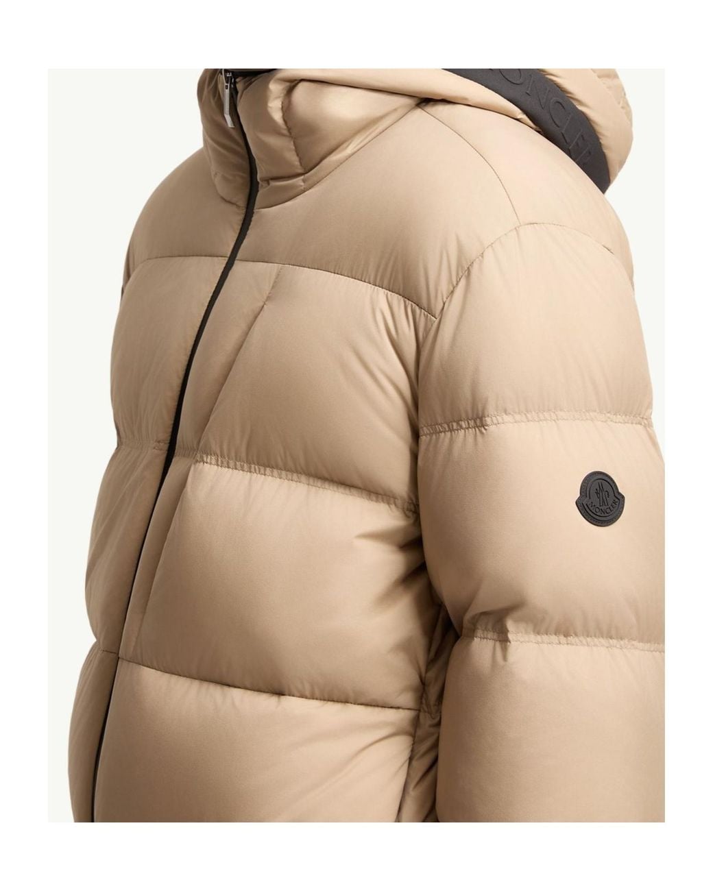 Moncler Natural Poitevin Hooded Zip-Up Puffer Jacket for men