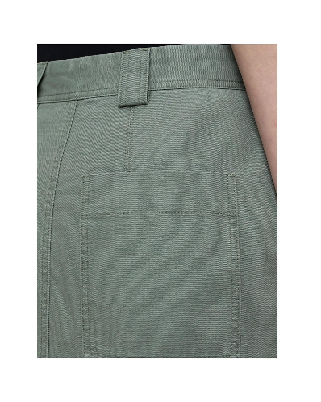 Closed Gray Cotton Midi Skirt