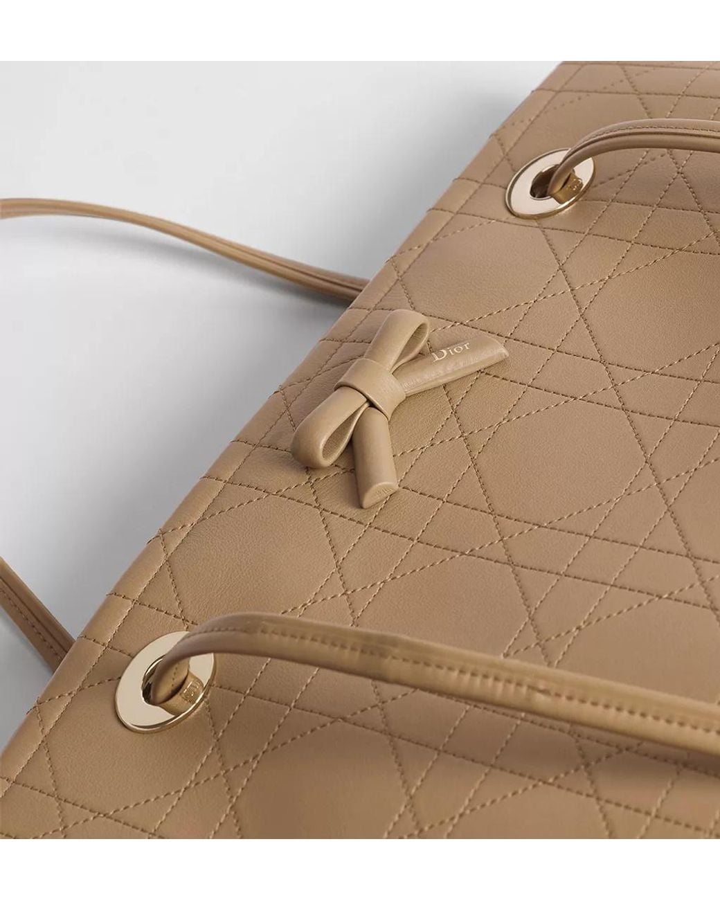 Dior Natural Medium Promenade Shopping Bag