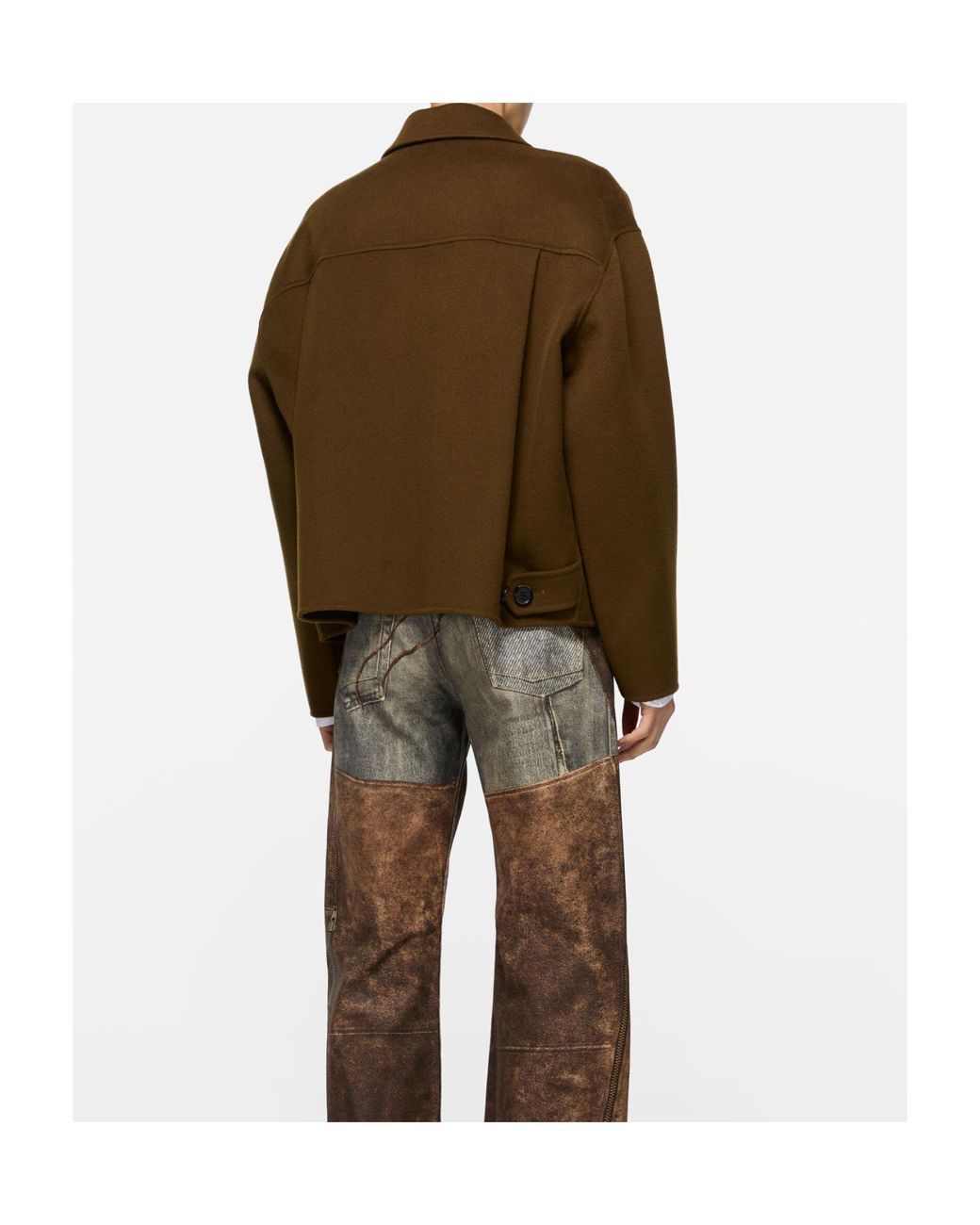 Acne Brown Zip-Up Long Sleeved Jacket for men