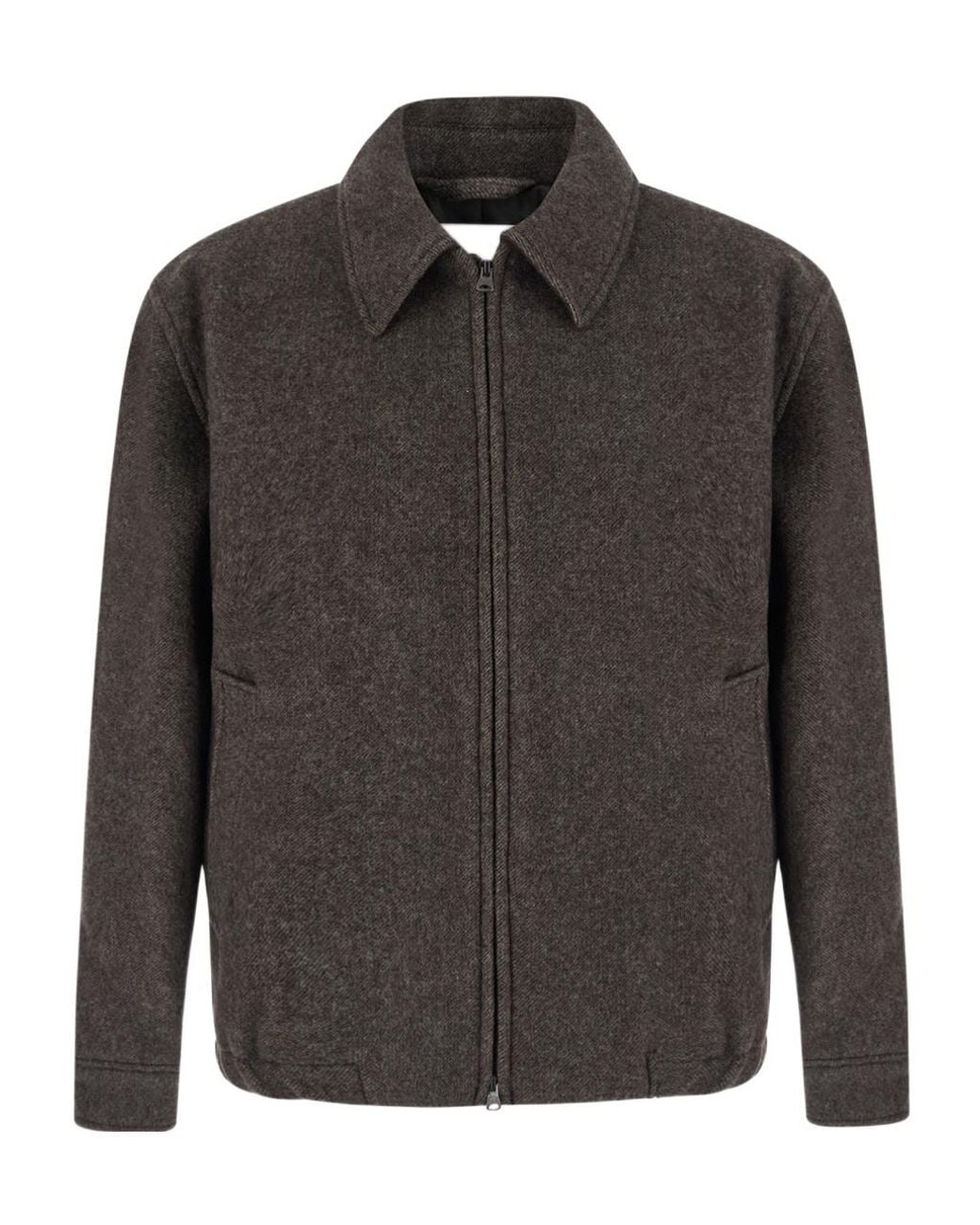 DUNST Gray Mélange Zip-Up Jacket for men