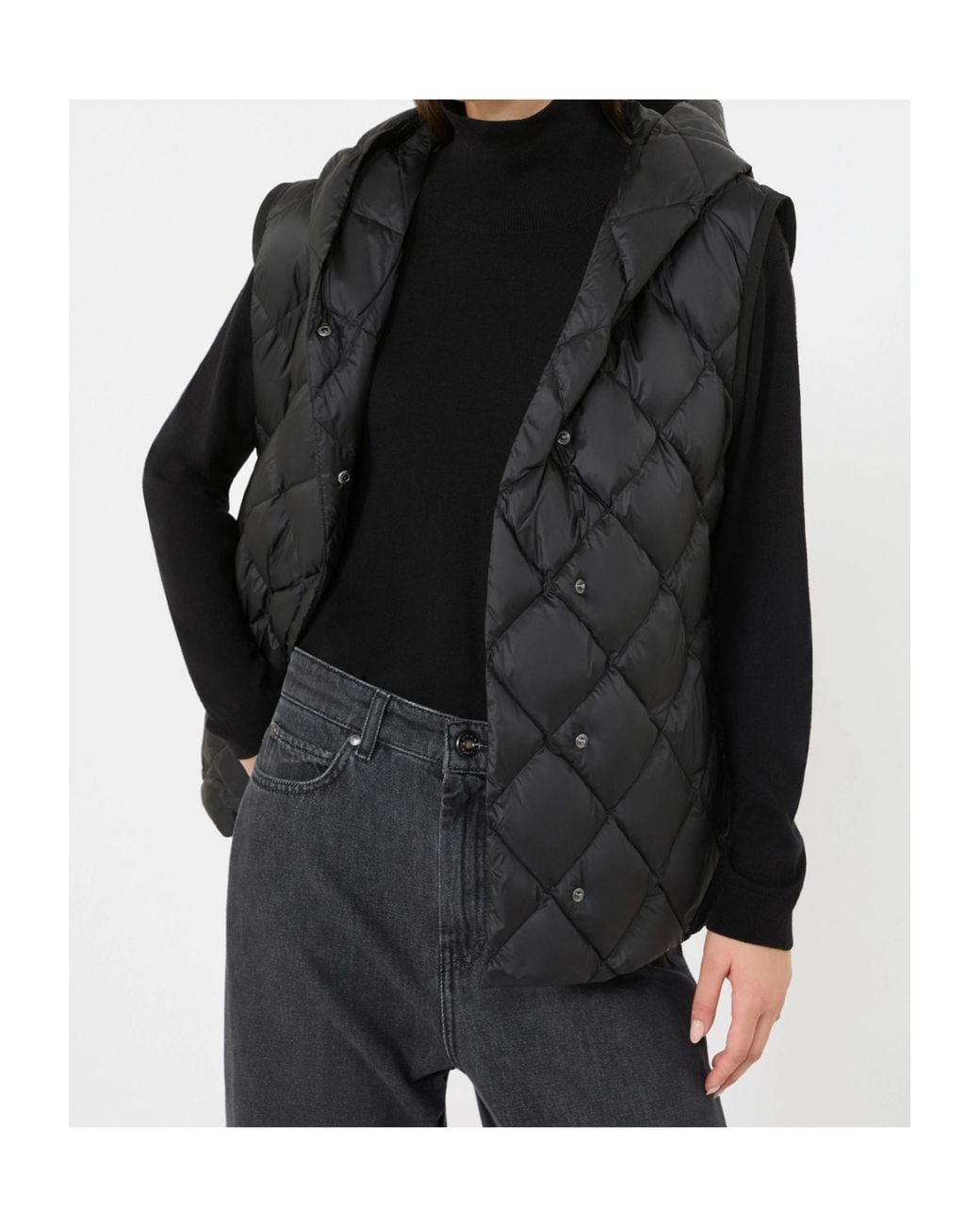 Weekend by Maxmara Black Wkdgiochi Quilted Gilet