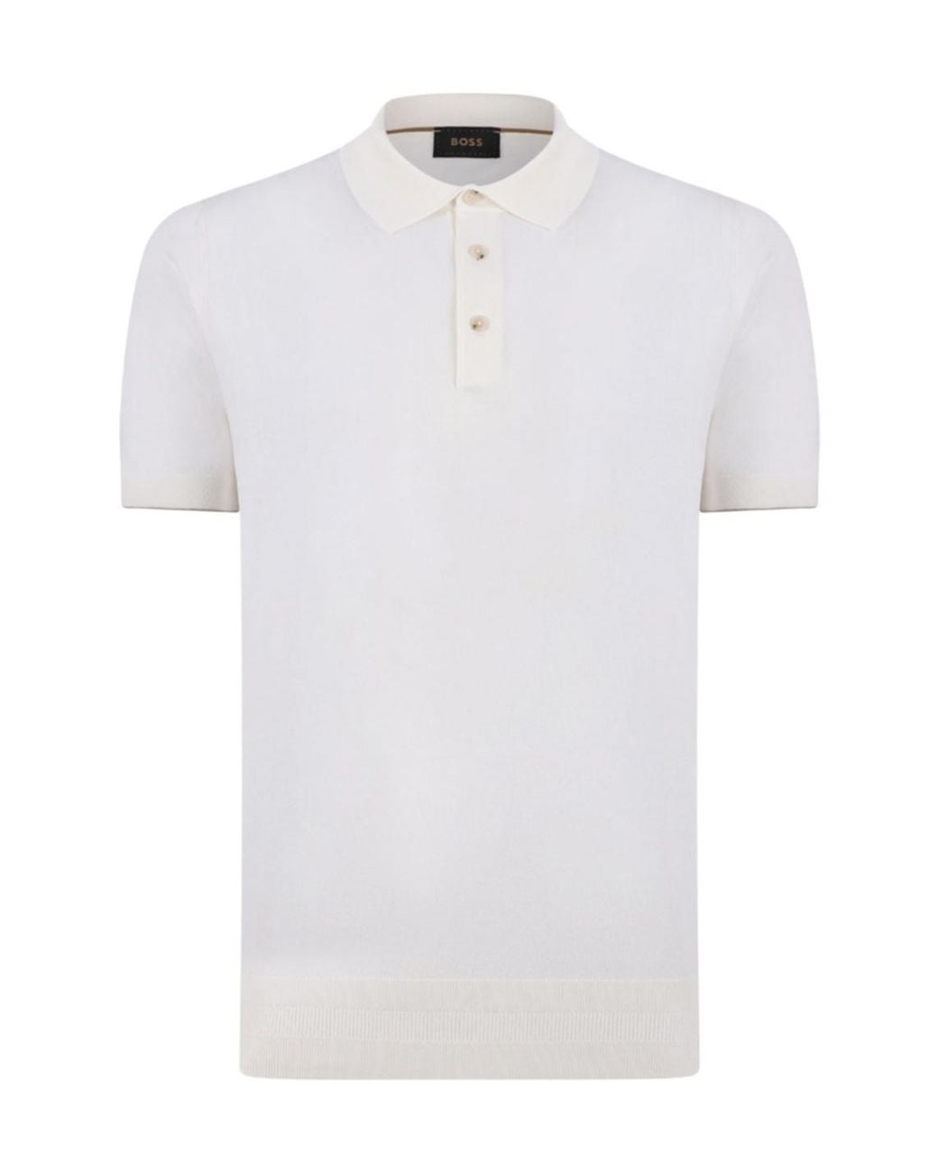 Boss White Boss Fine Knit Polo Shirt for men