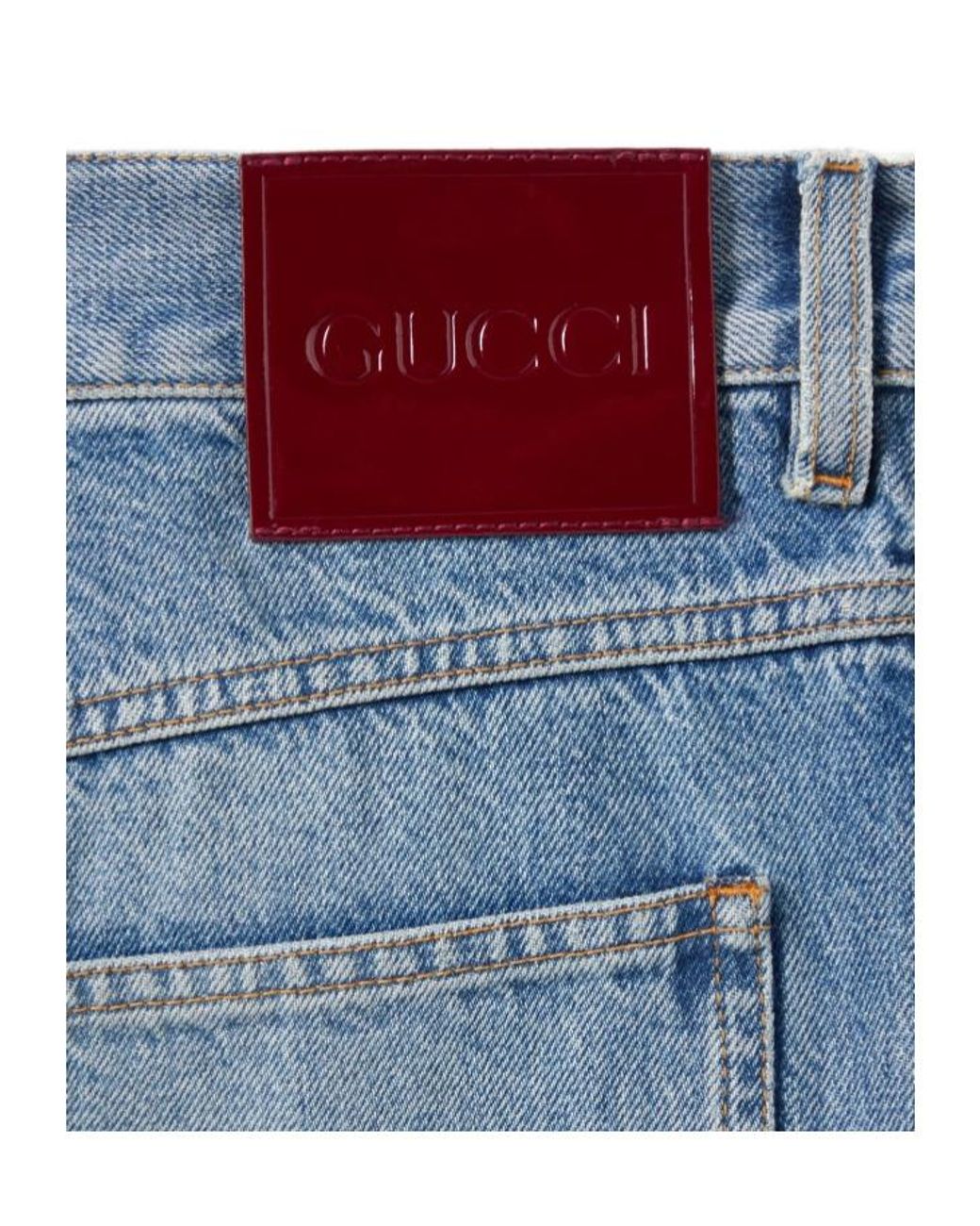 Gucci Blue Slim Fit Denim Jeans for men